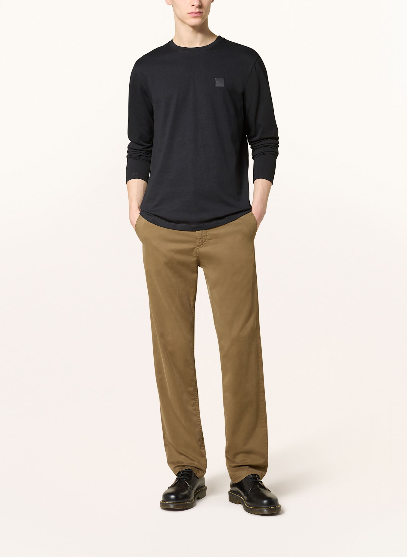 BOSS Longsleeve TACKS: SCHWARZ