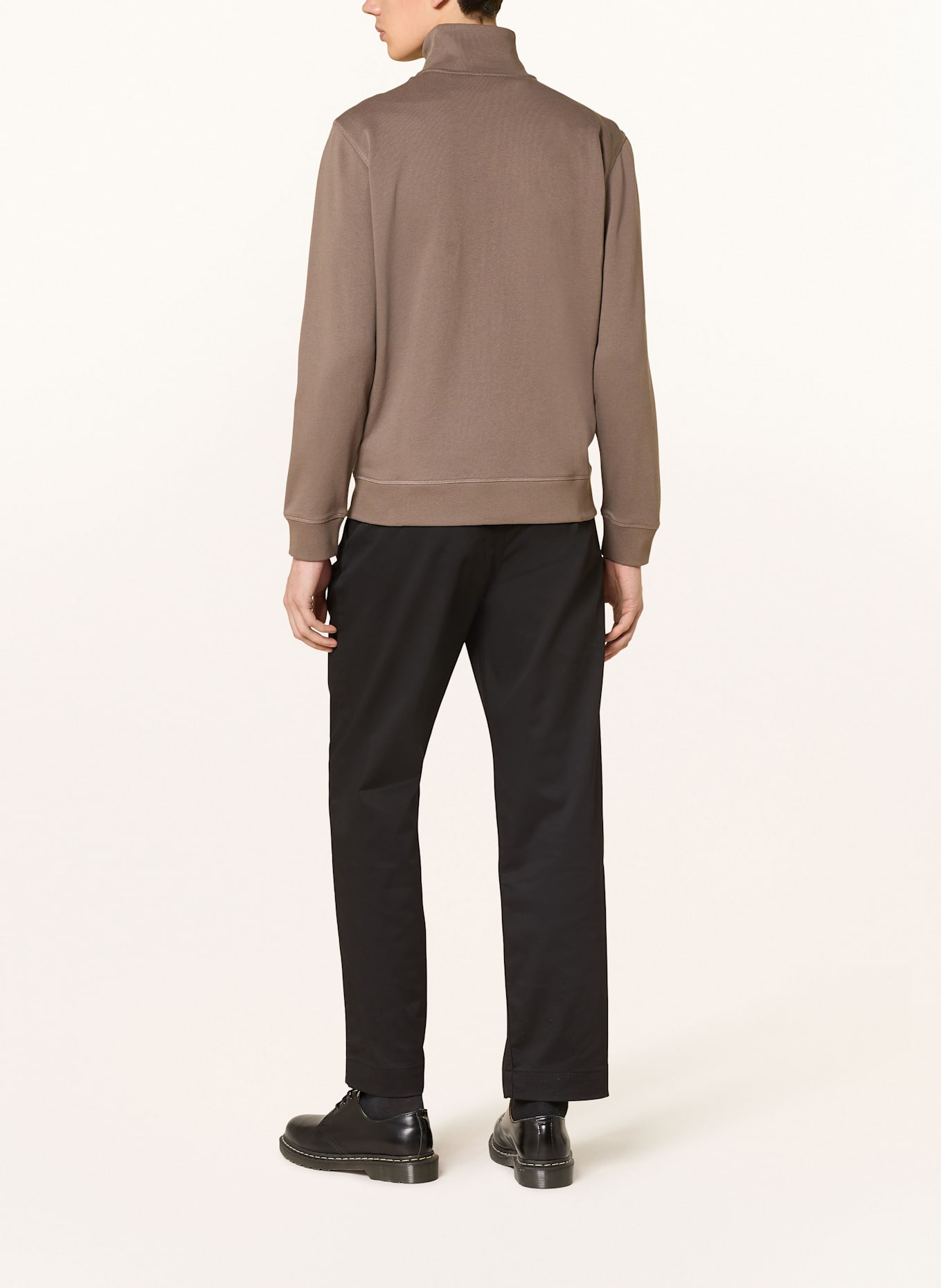 BOSS Sweatjacke ZESTART: BRAUN