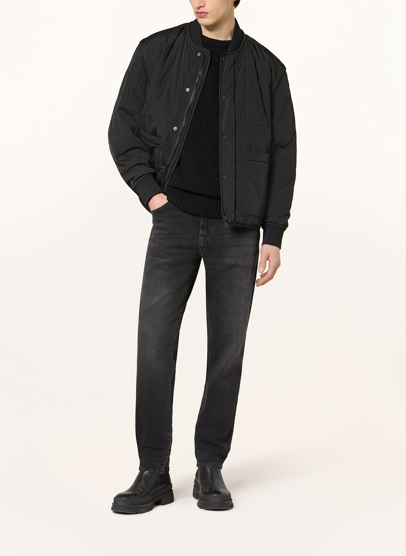 BOSS Jeans ONYX Slim Tapered Fit: SCHWARZ