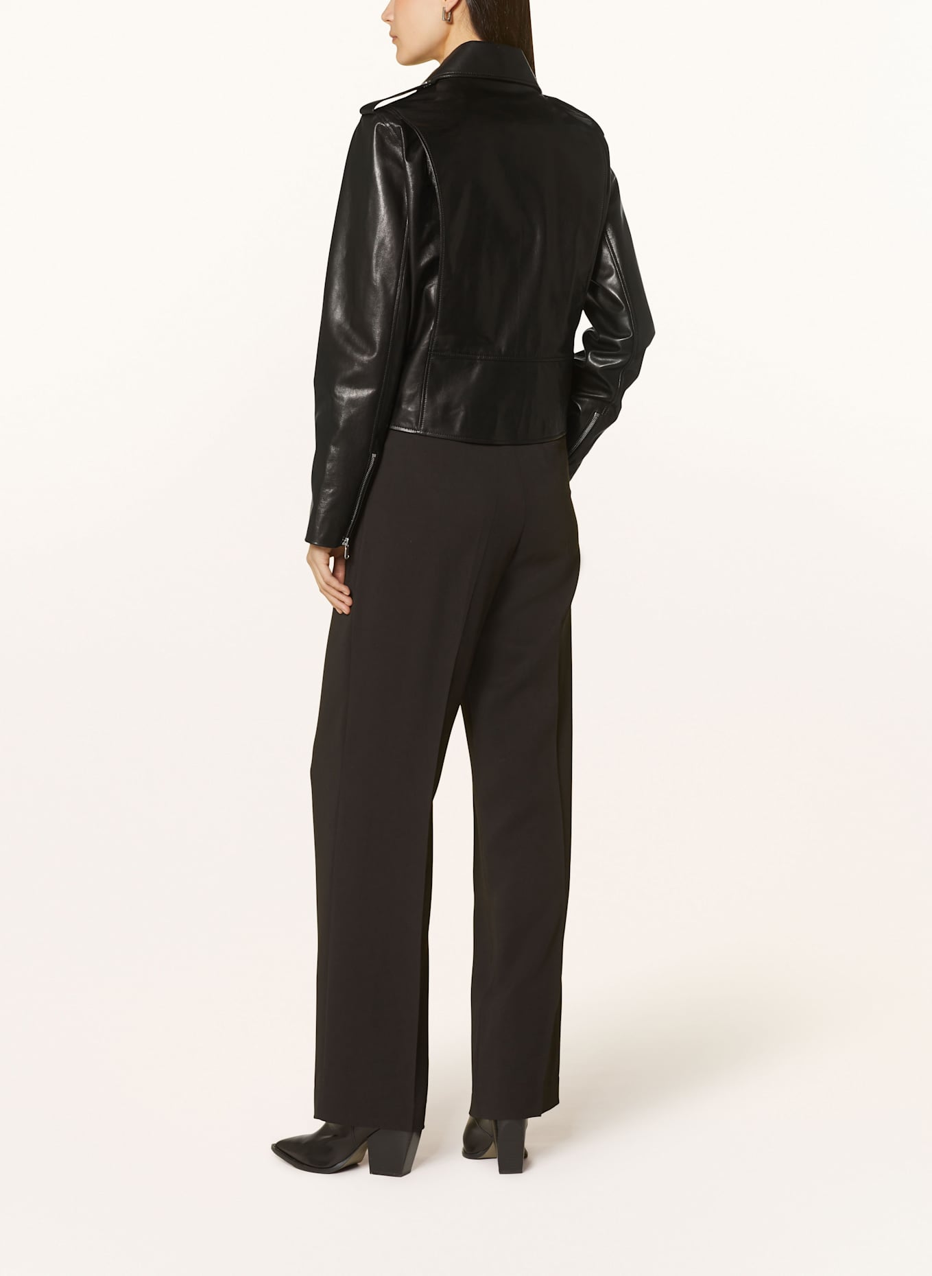 MRS & HUGS Lederjacke: SCHWARZ