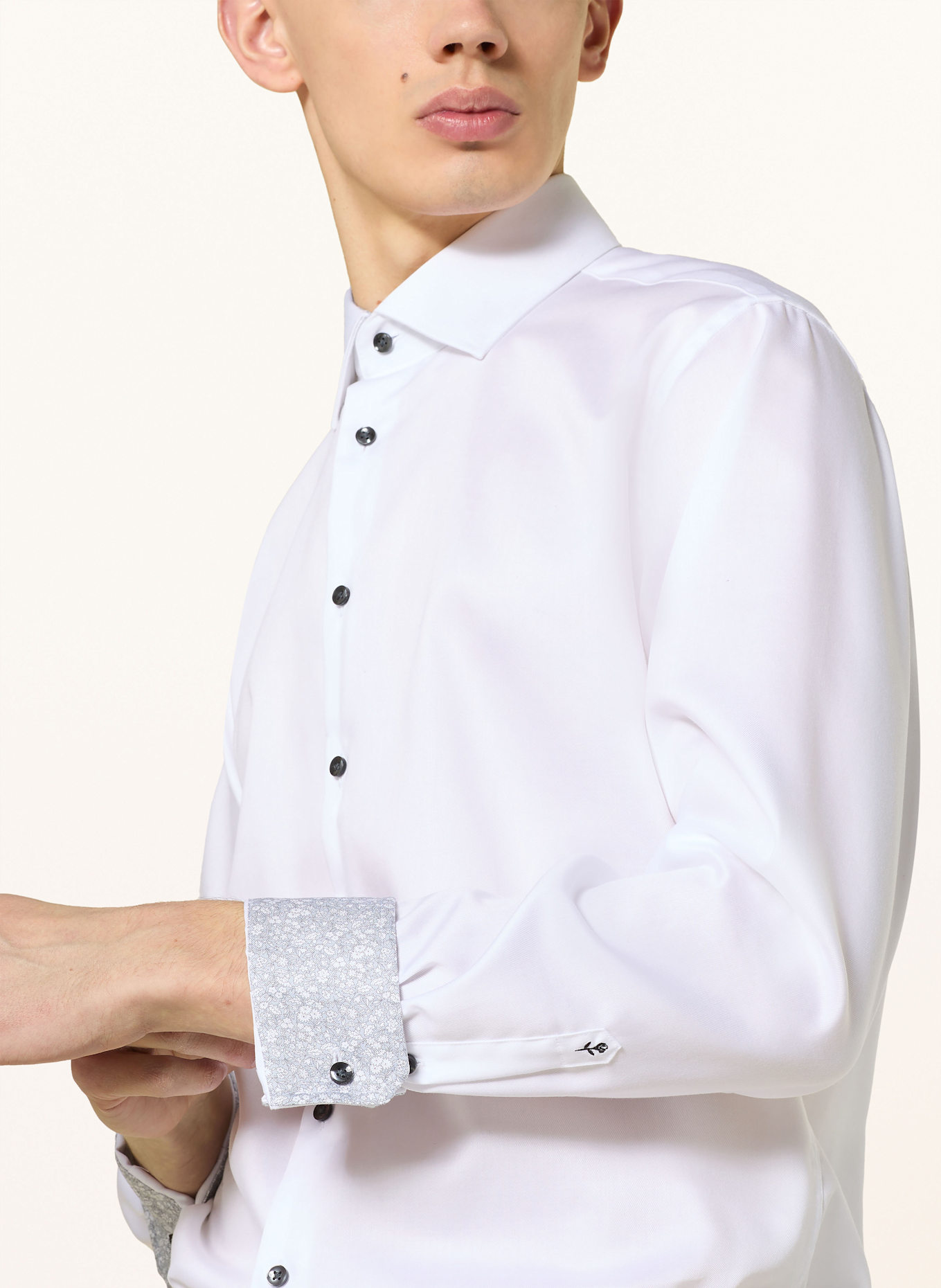 seidensticker Shirt shaped fit: WHITE