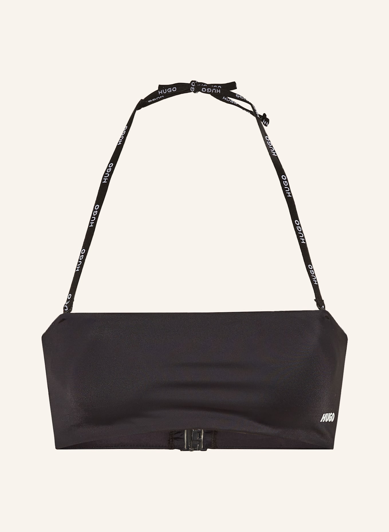 HUGO Bandeau-Bikini-Top PURE: SCHWARZ