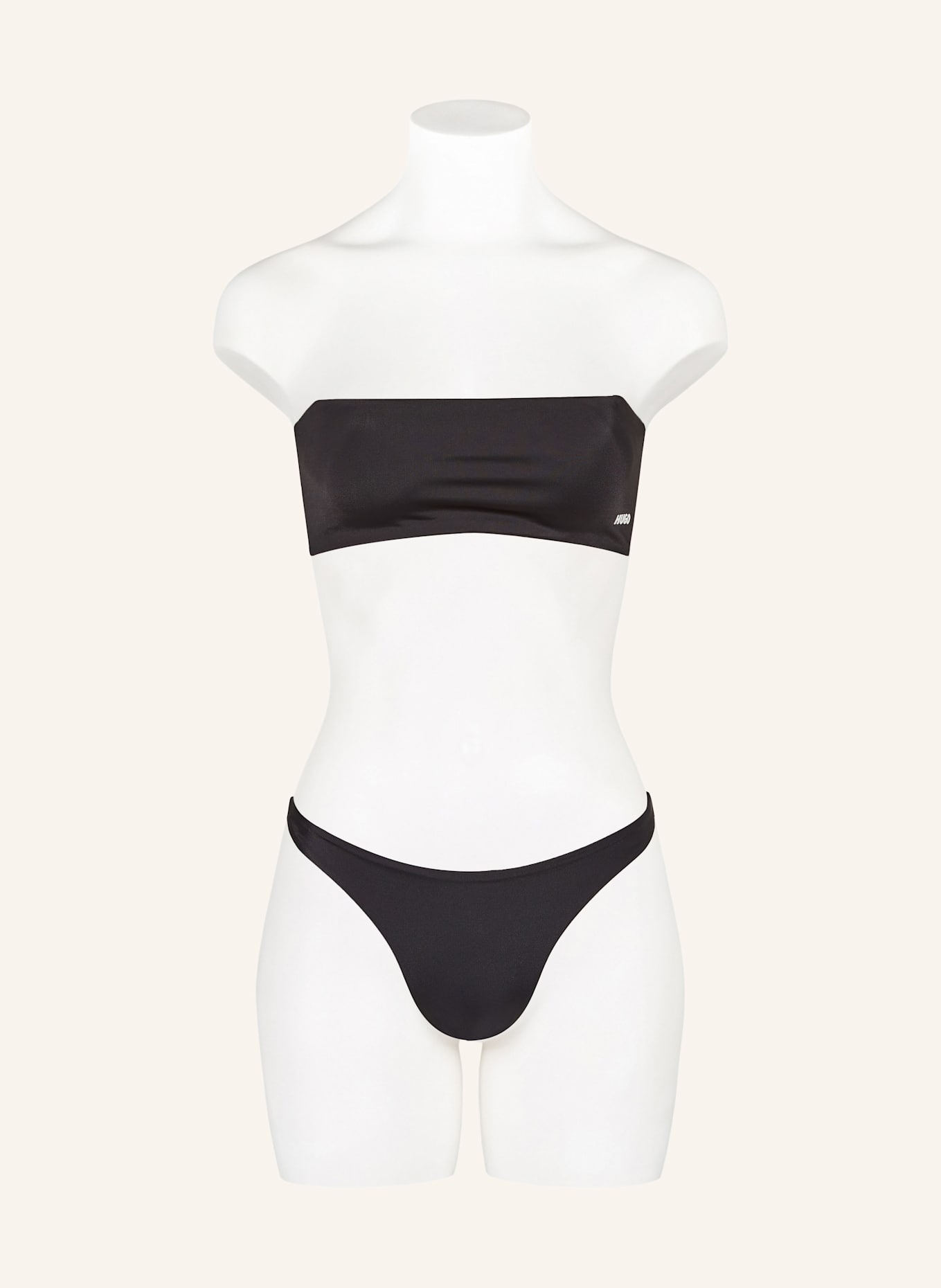HUGO Bandeau-Bikini-Top PURE: SCHWARZ