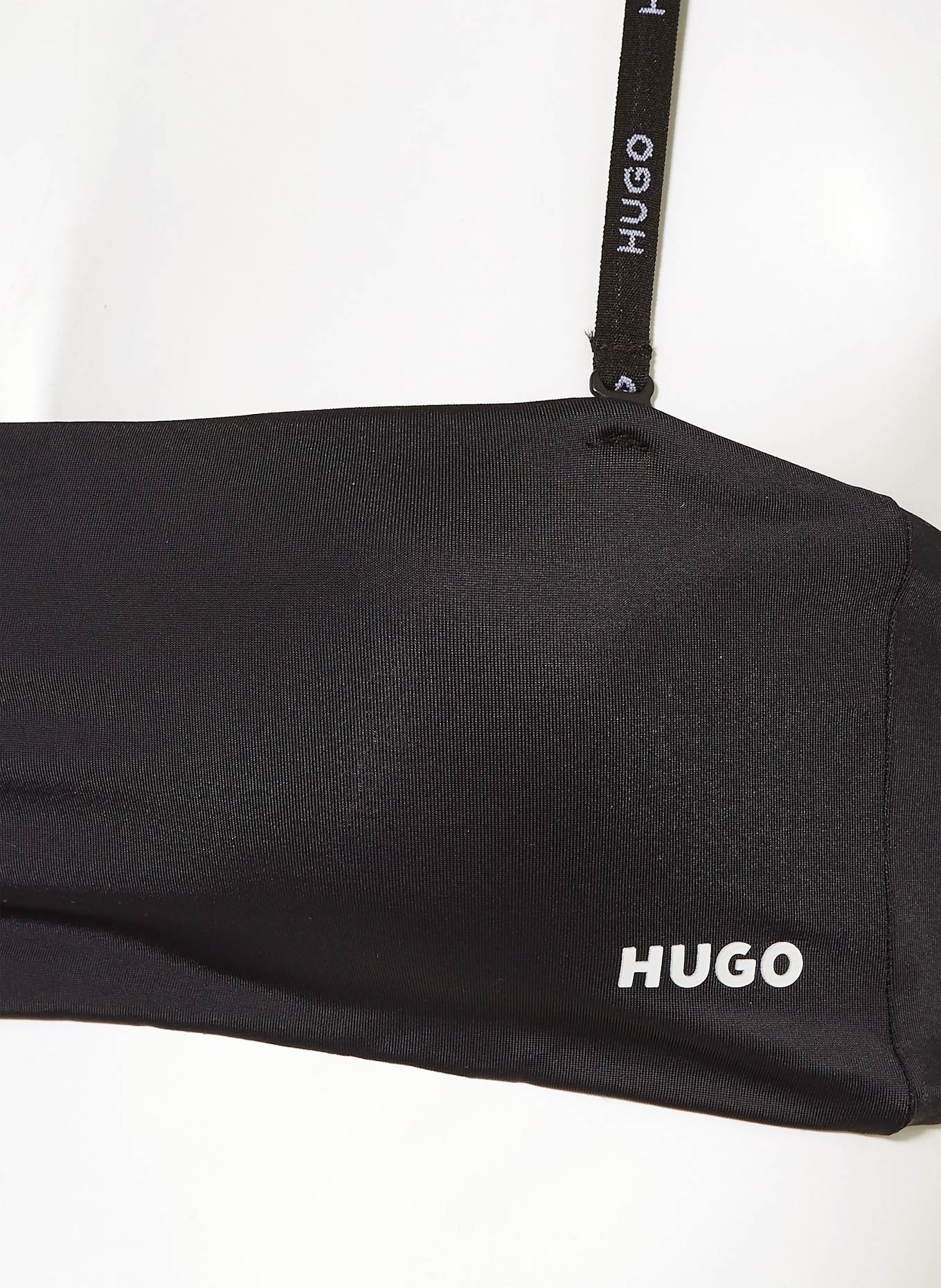 HUGO Bandeau-Bikini-Top PURE: SCHWARZ
