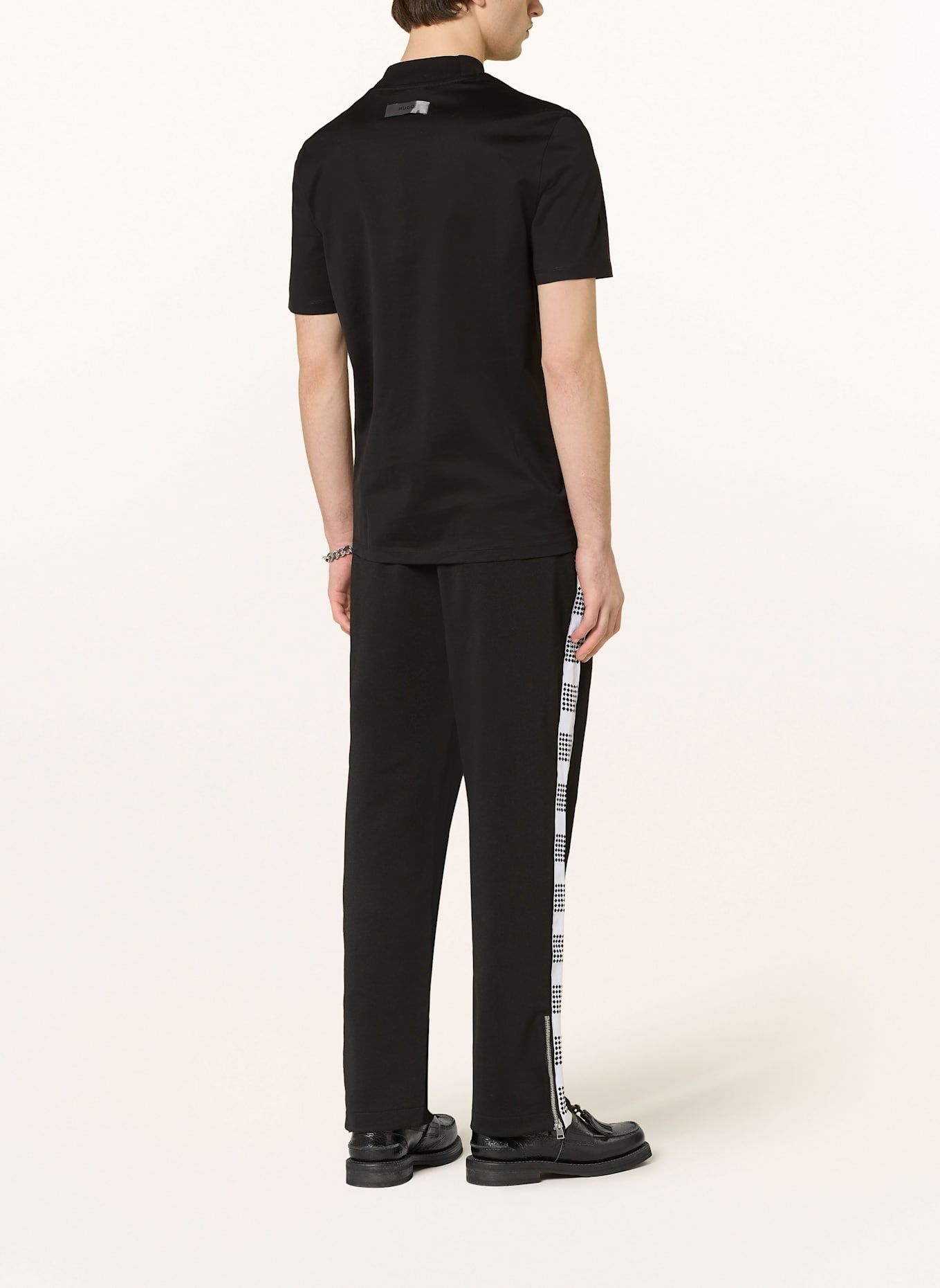 HUGO T-Shirt DIMERSOM: SCHWARZ