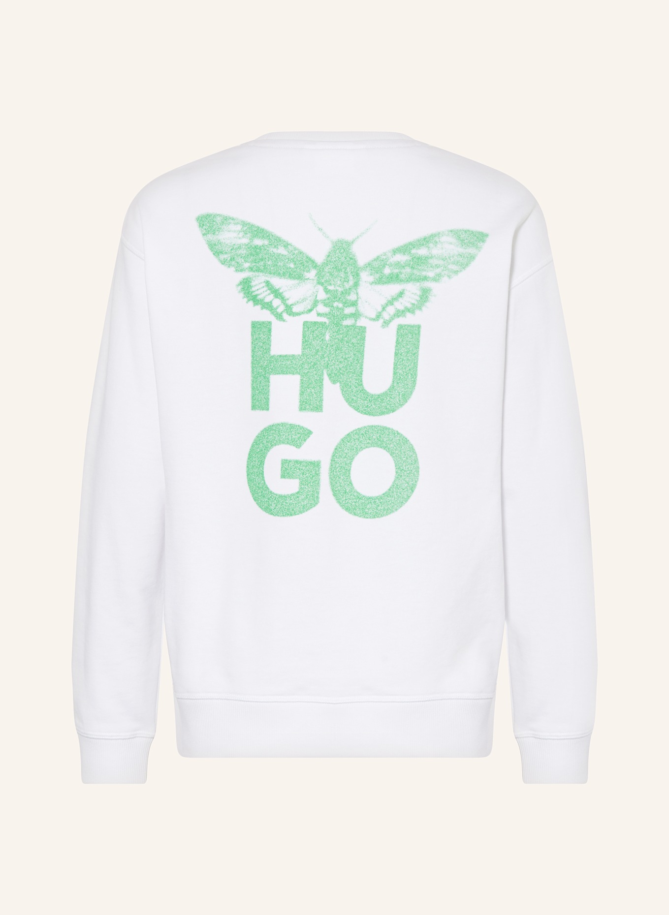 HUGO Sweatshirt: WEISS