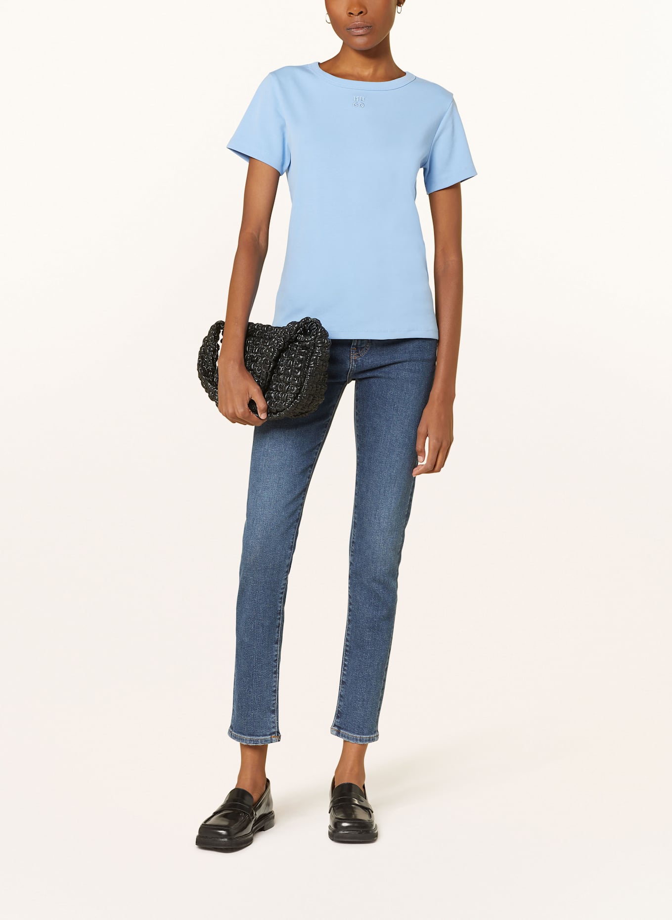 HUGO Skinny jeans GIRALI: 420 MEDIUM BLUE