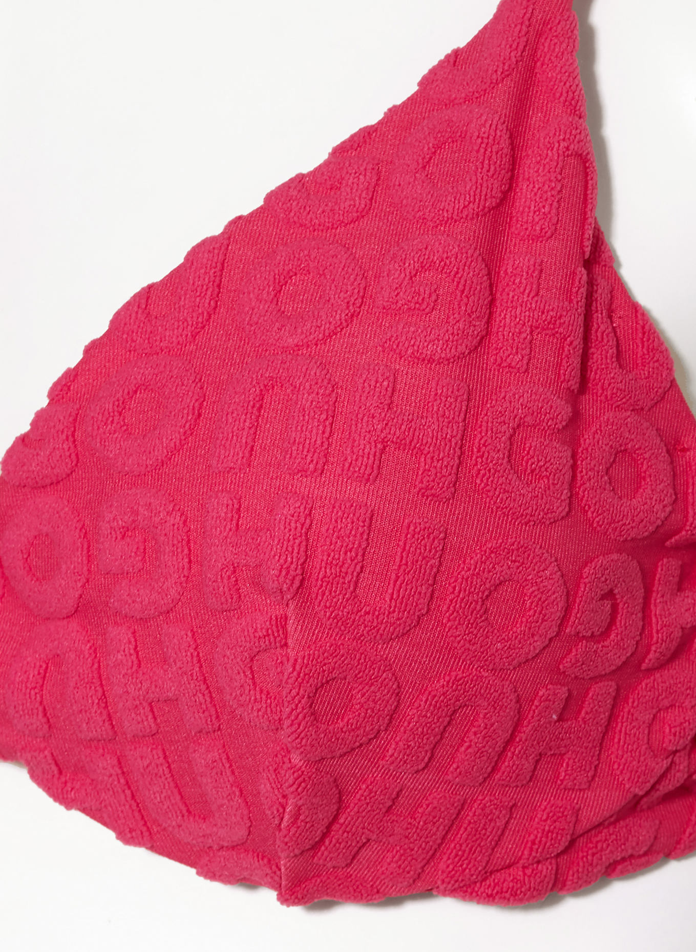 HUGO Underwired bikini top TOWEL: PINK