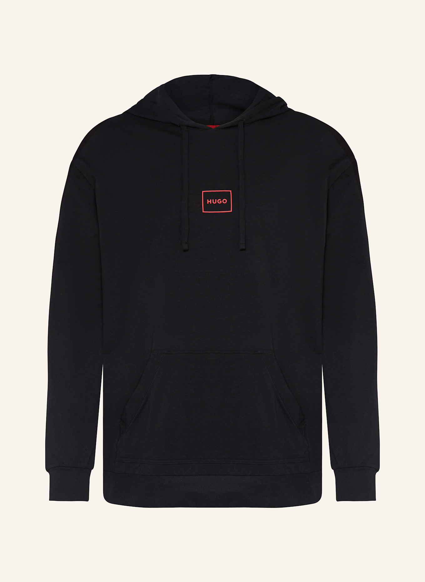 HUGO Schlafshirt LAZE: SCHWARZ