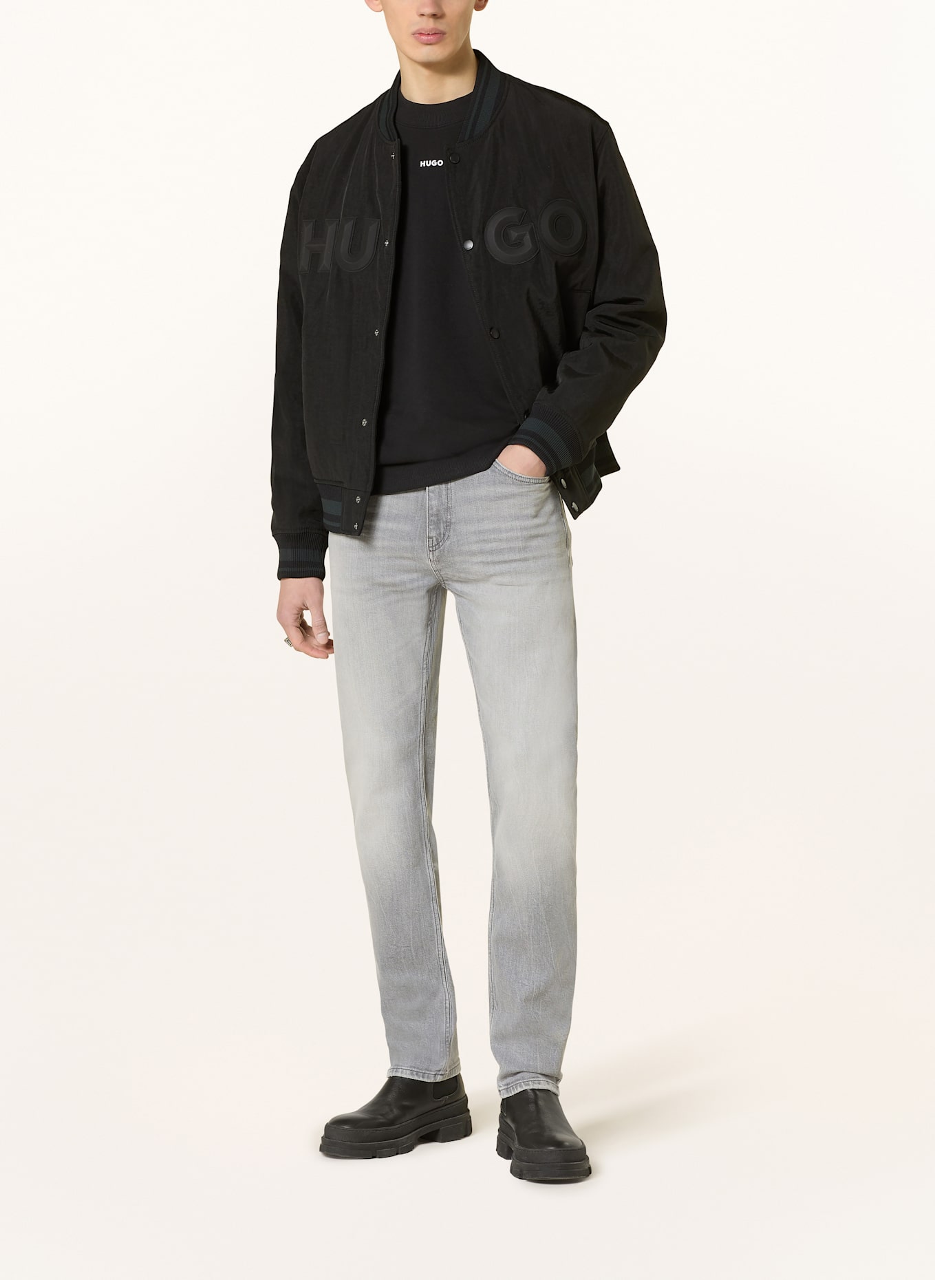 HUGO Jeans Slim Fit: 035 MEDIUM GREY