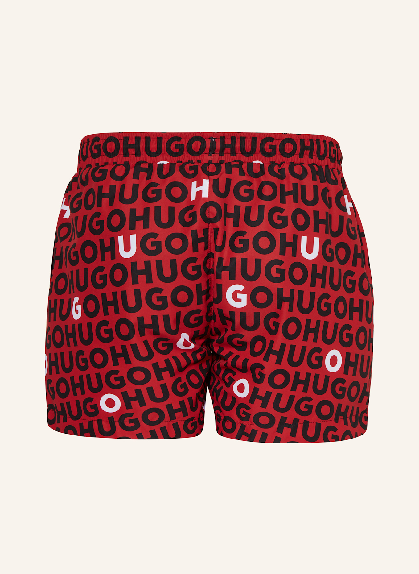 HUGO Badeshorts TORTUGA: ROT / SCHWARZ / WEISS