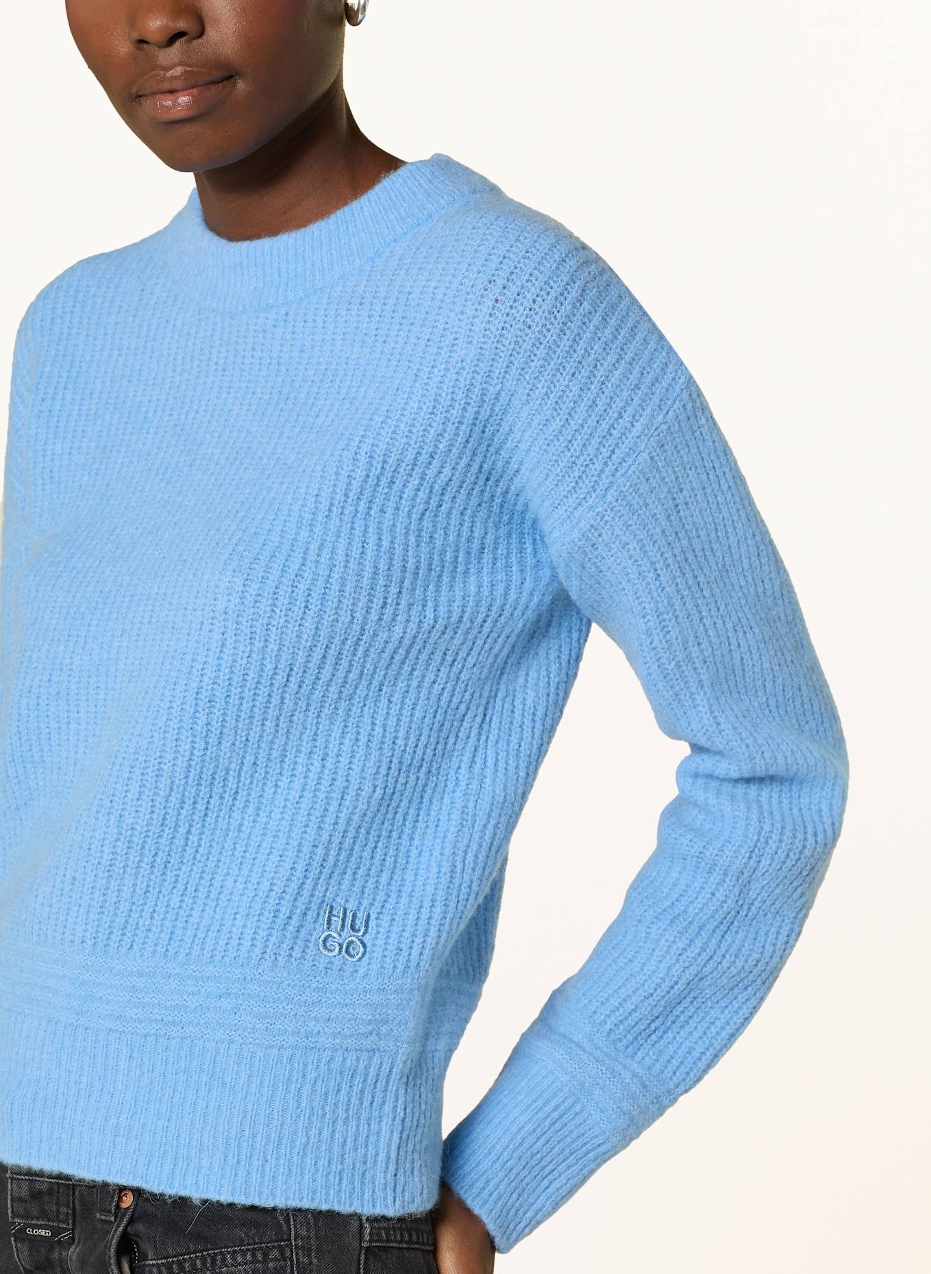 HUGO Pullover SCEVANU: HELLBLAU