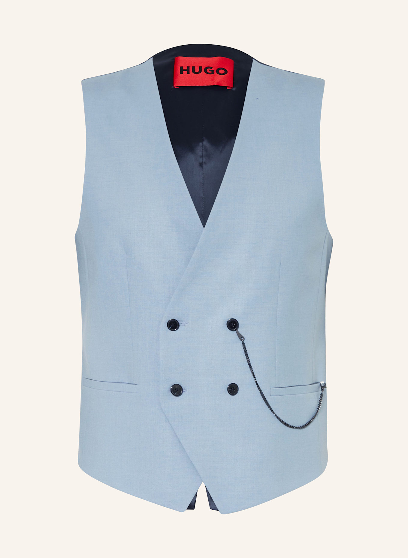 HUGO Suit vest VIN slim fit: 483 OPEN BLUE