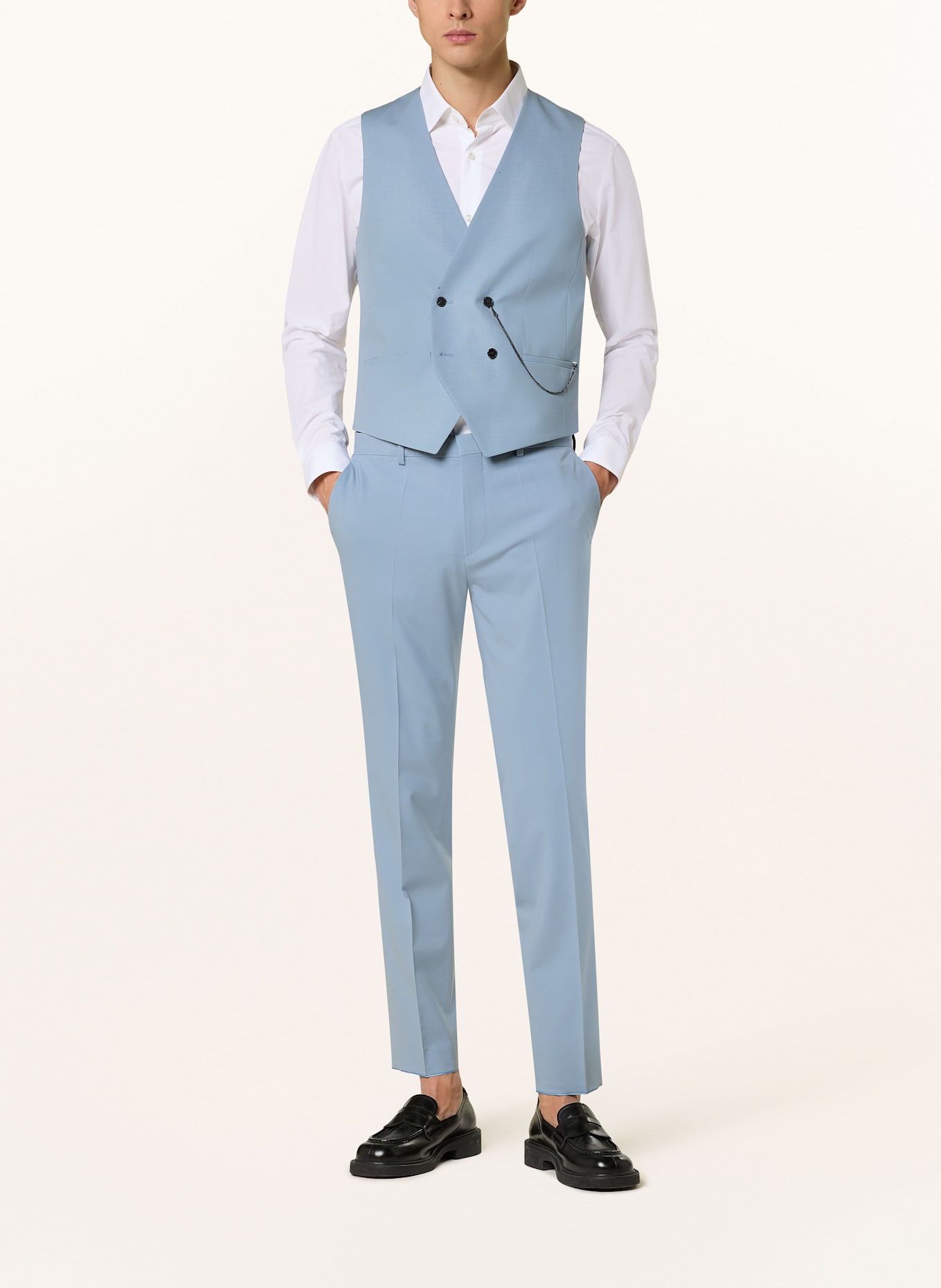 HUGO Suit vest VIN slim fit: 483 OPEN BLUE