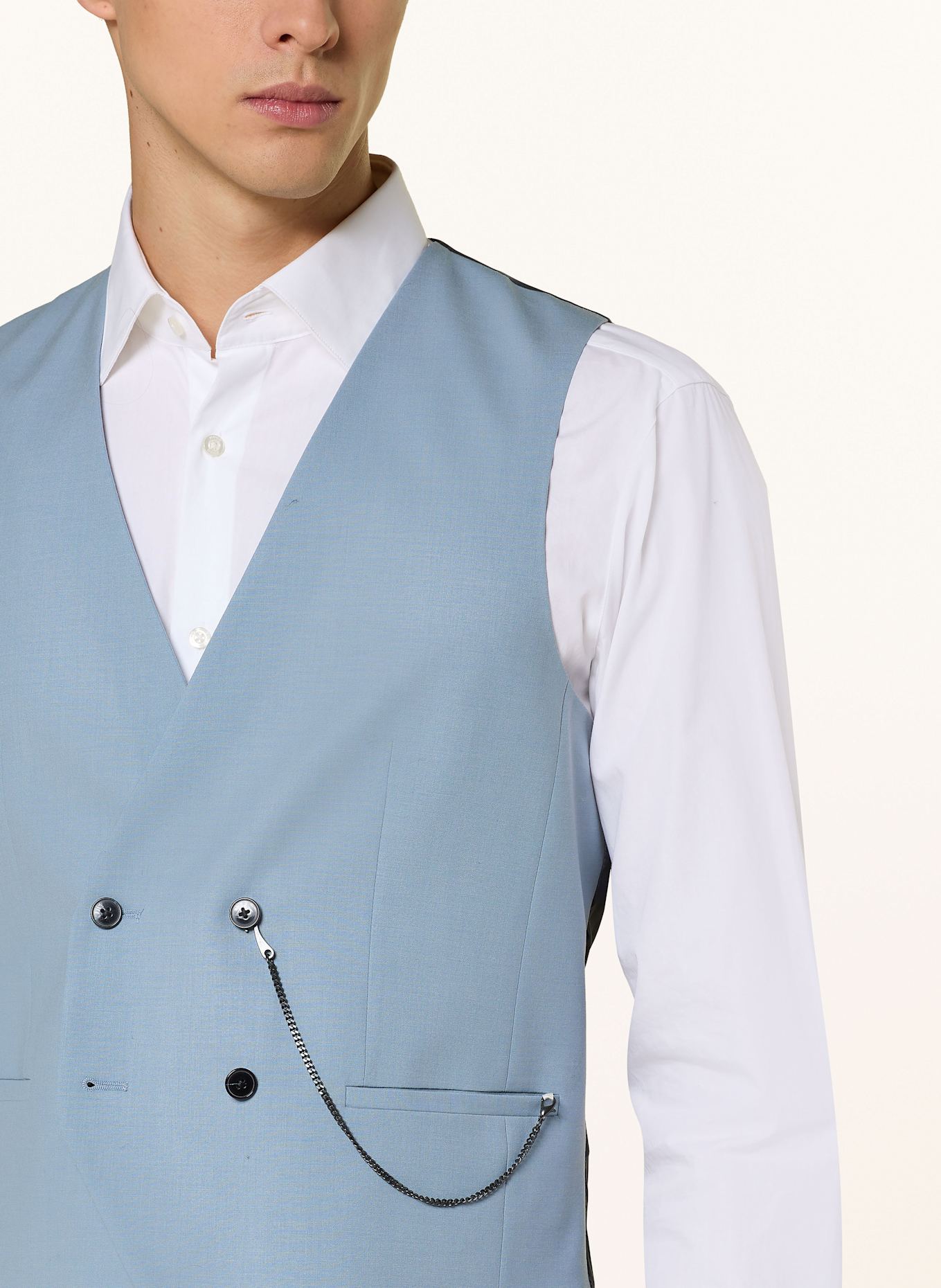 HUGO Suit vest VIN slim fit: 483 OPEN BLUE