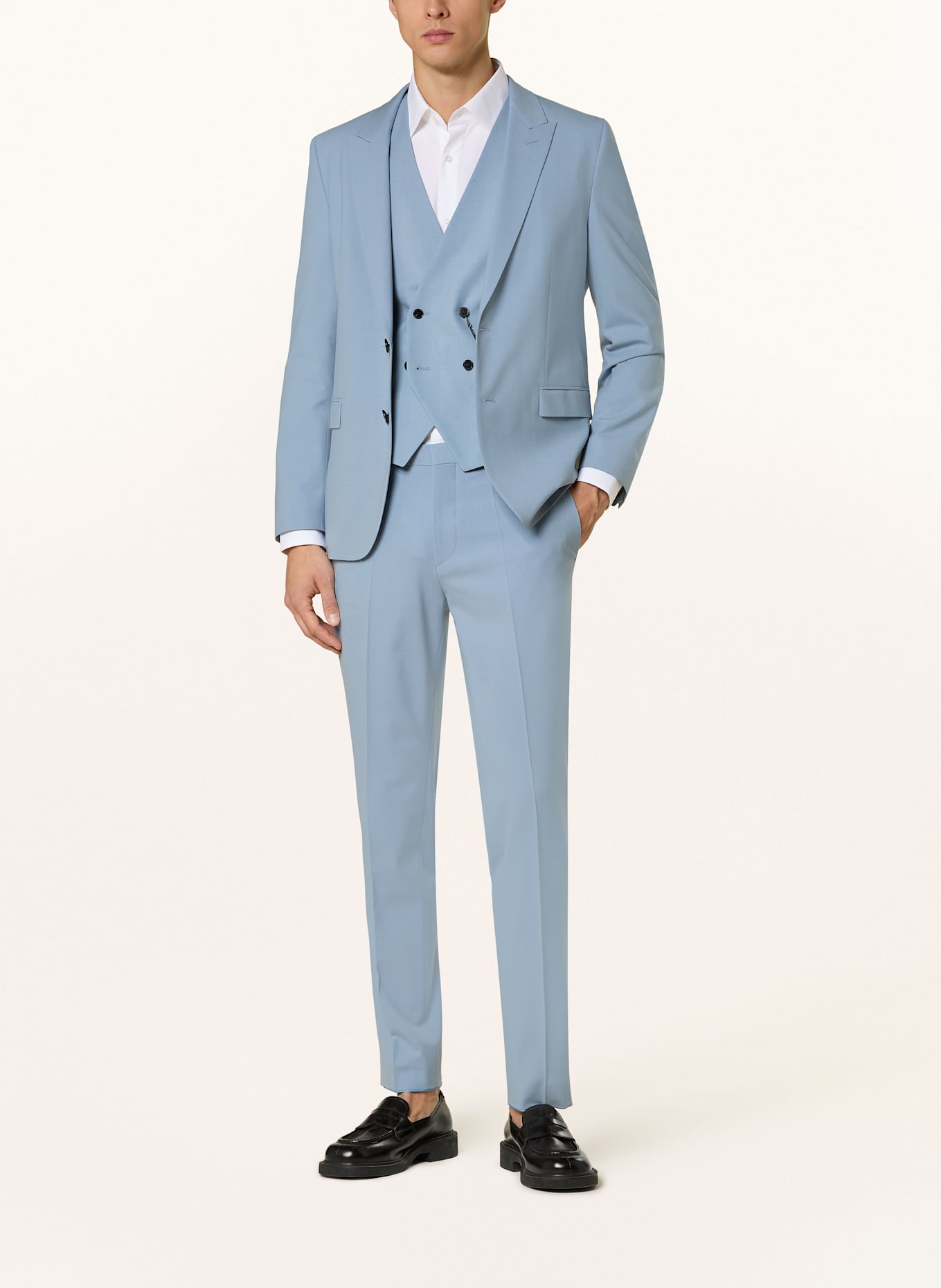 HUGO Suit vest VIN slim fit: 483 OPEN BLUE