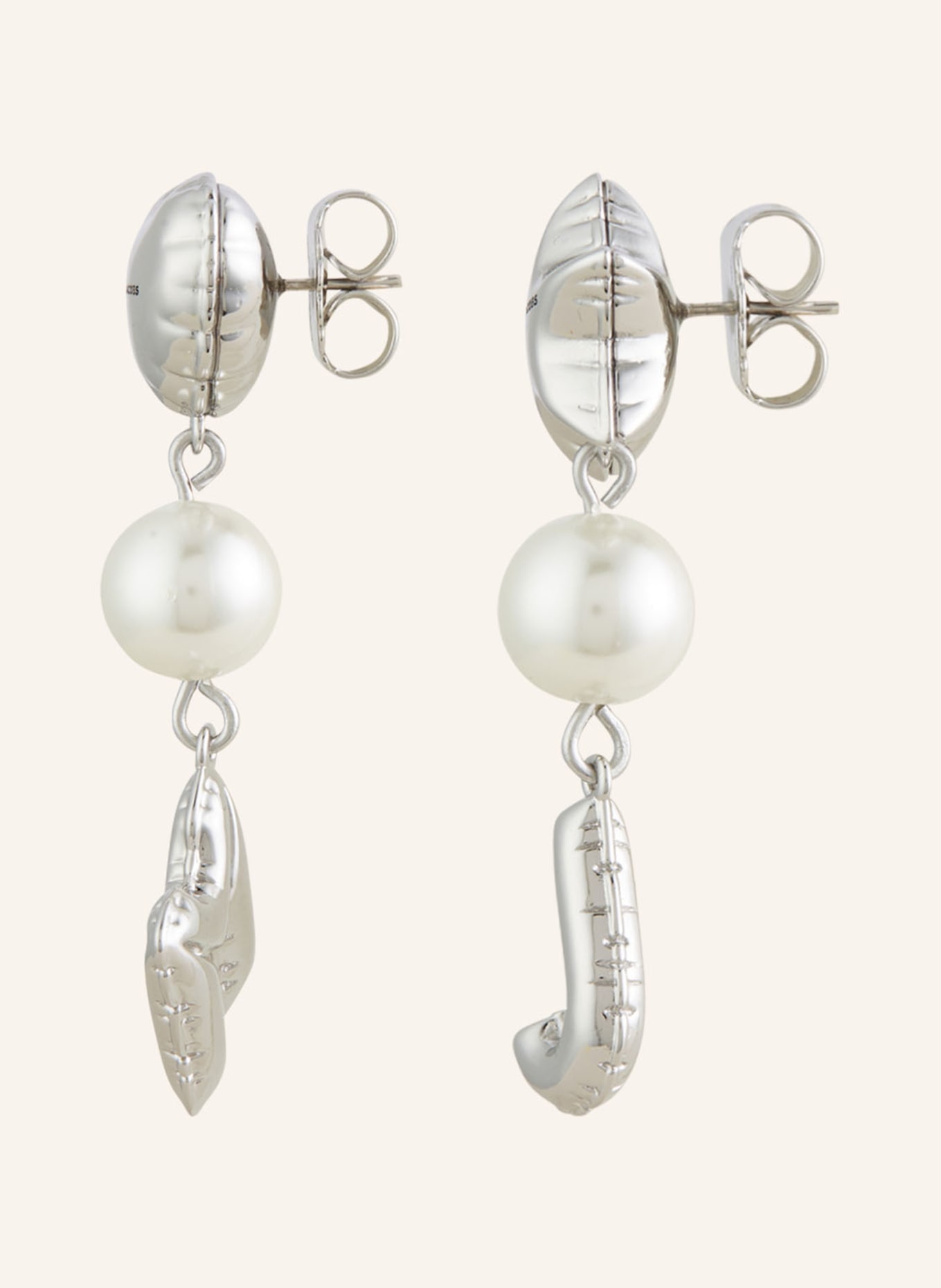 ■MARC JACOBS■ MJ BALLOON PEARL EARRINGS LIGHT ANTIQUE SILV Marc Jacobs The MJ Balloon Earrings | Silver | FARFETCH