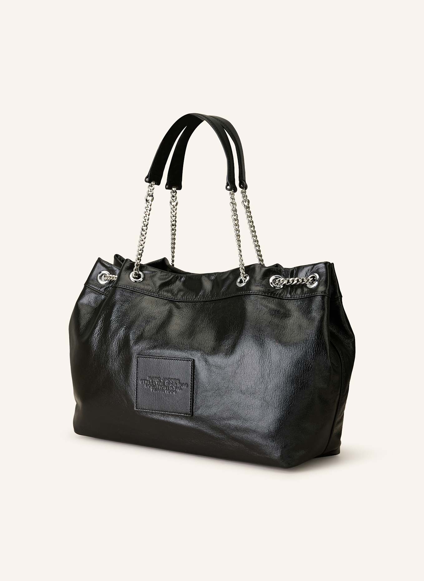MARC JACOBS Shopper THE CHAIN SACK BAG: SCHWARZ