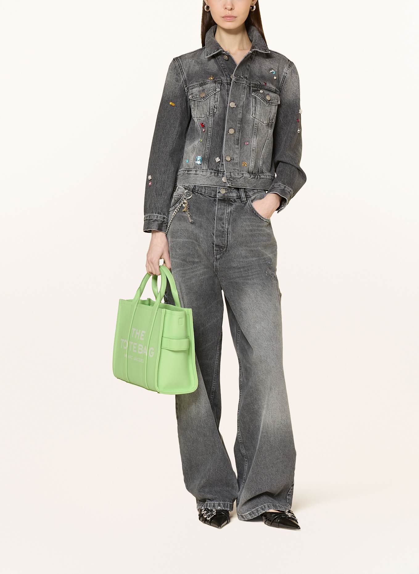 MARC JACOBS Torba shopper THE MEDIUM TOTE BAG: JASNOZIELONY