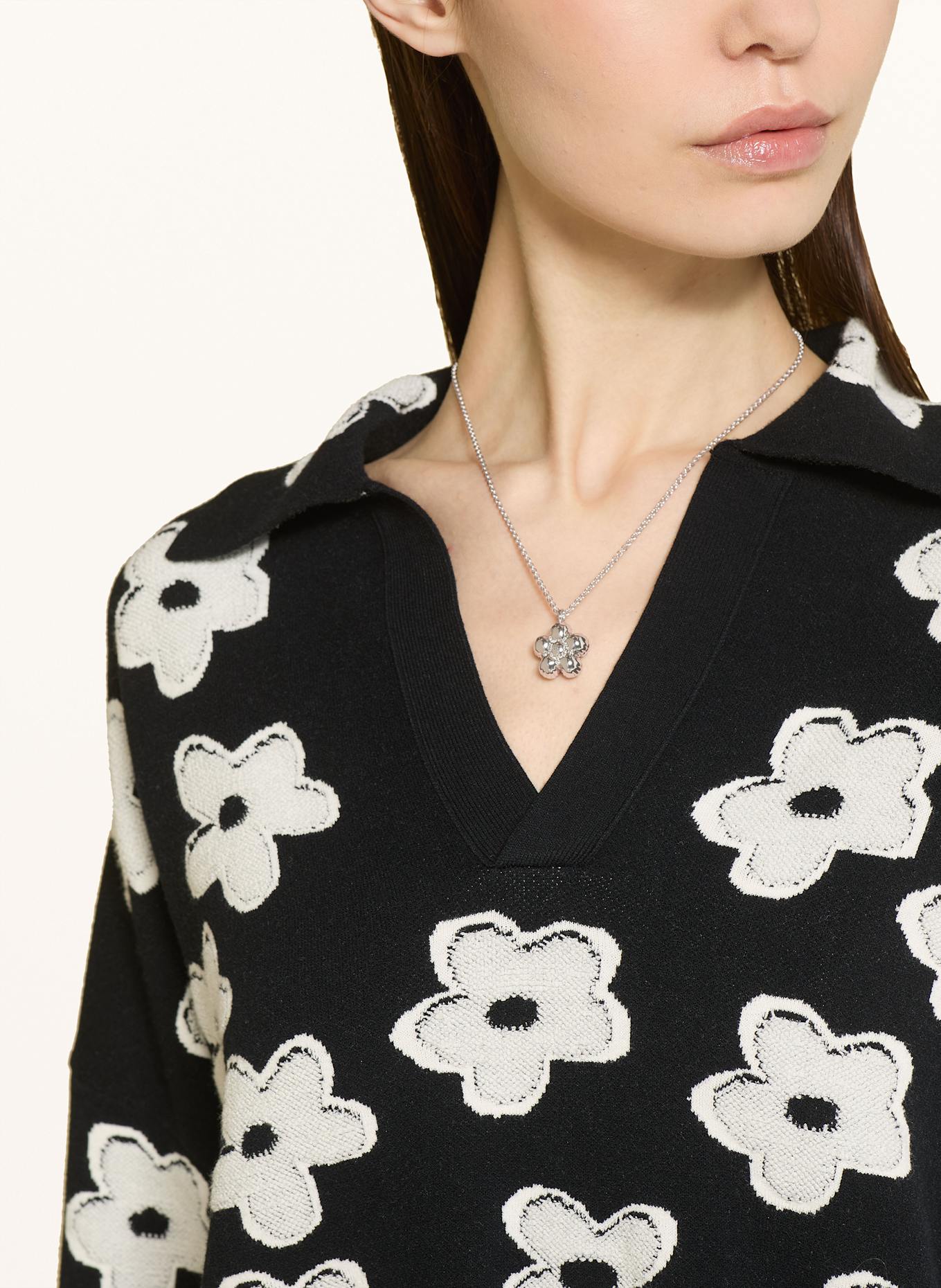 MARC JACOBS Necklace THE DAISY BALLOON NECKLACE in silver