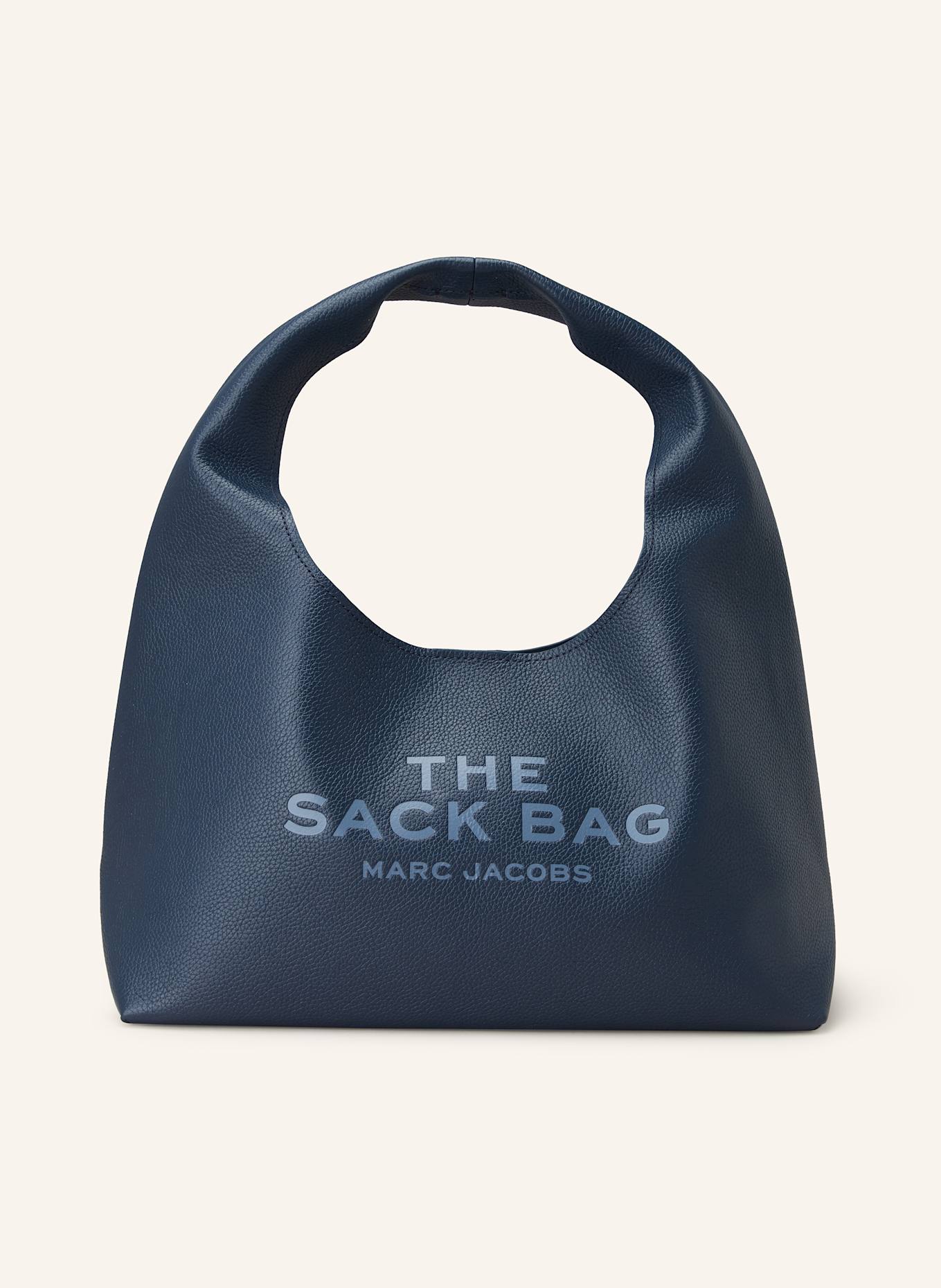 MARC JACOBS Kabelka THE SACK BAG s pouzdrem: TMAVĚ MODRÁ