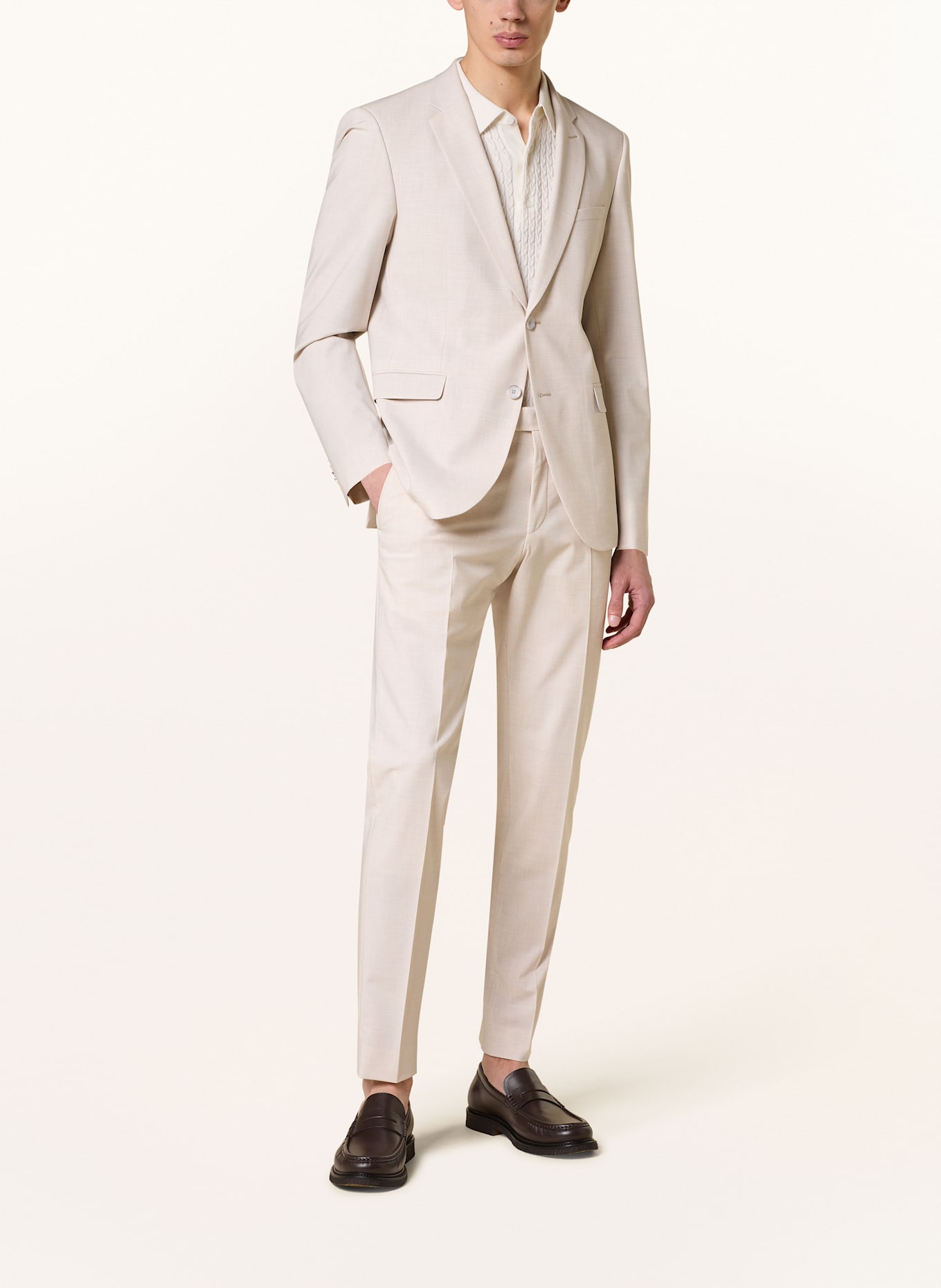 STRELLSON Anzugsakko ADRIEN Slim Fit: 279 Light Beige 279