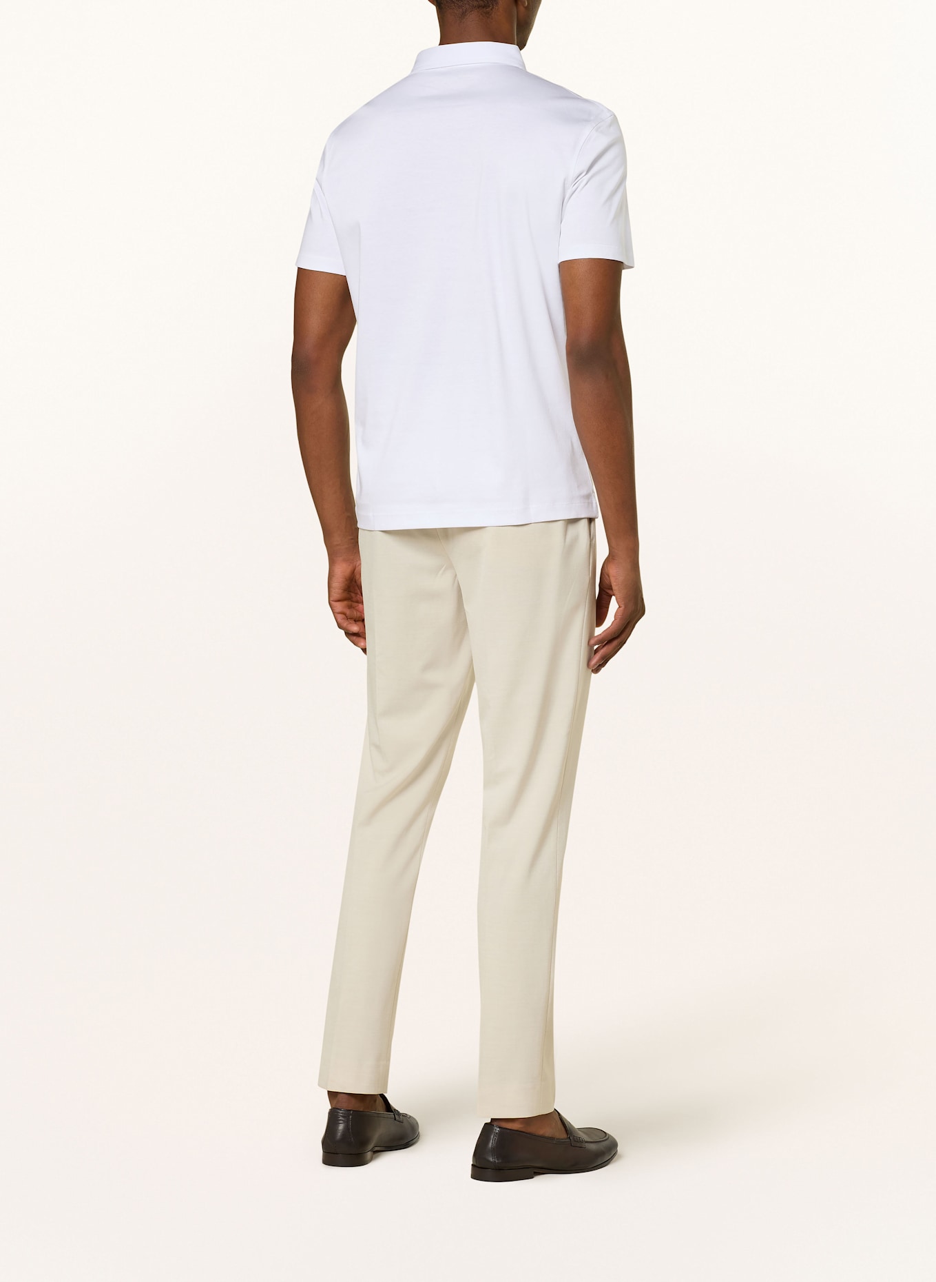 STRELLSON Jersey-Poloshirt PEPE: WEISS