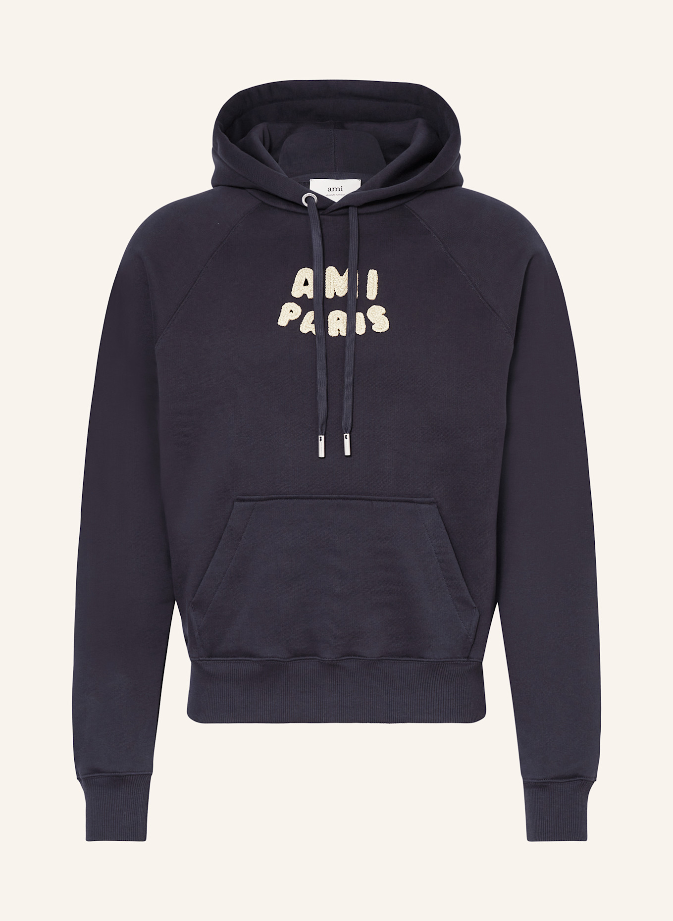 AMI PARIS Hoodie: DARK BLUE