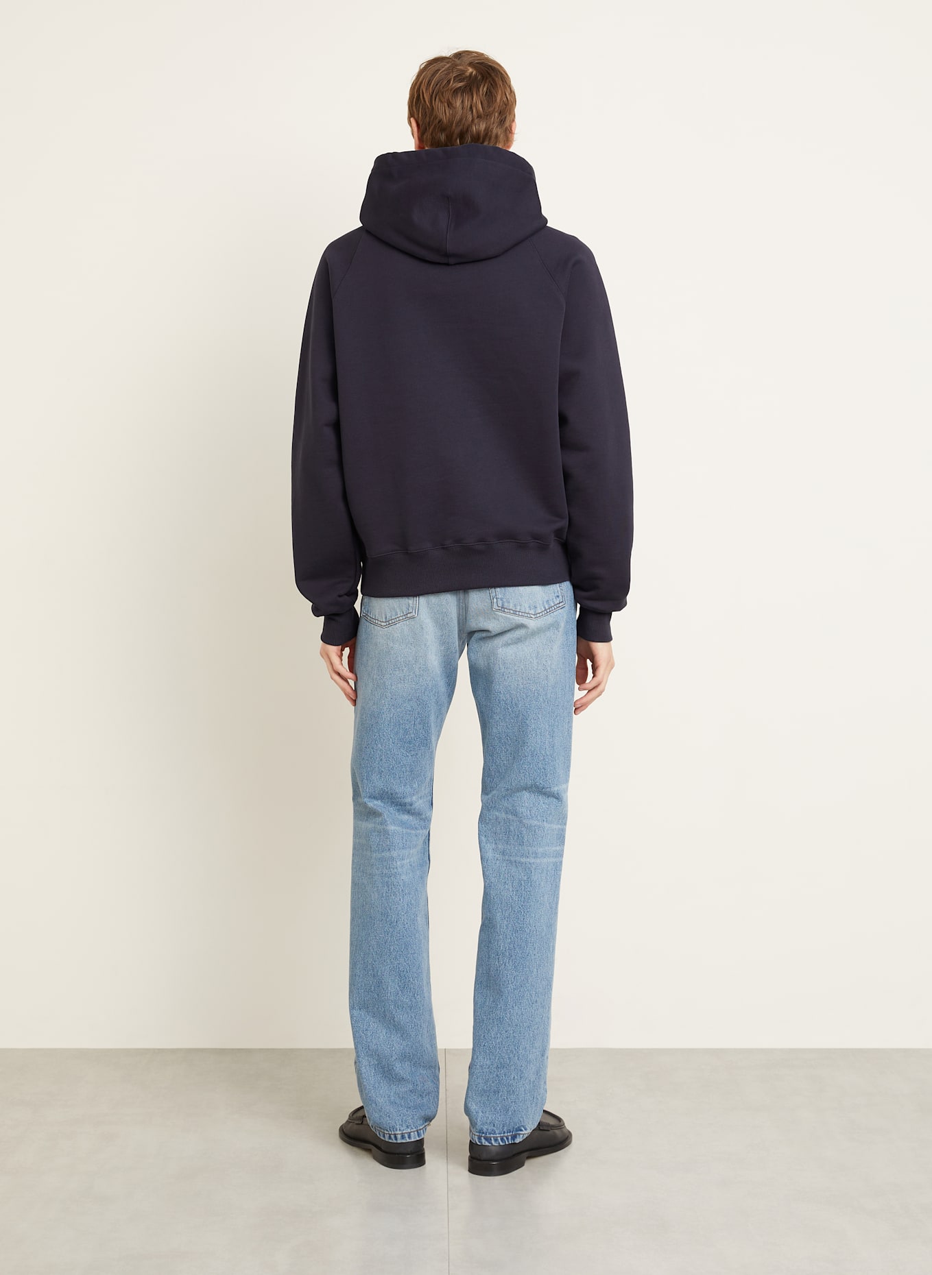 AMI PARIS Hoodie: DARK BLUE