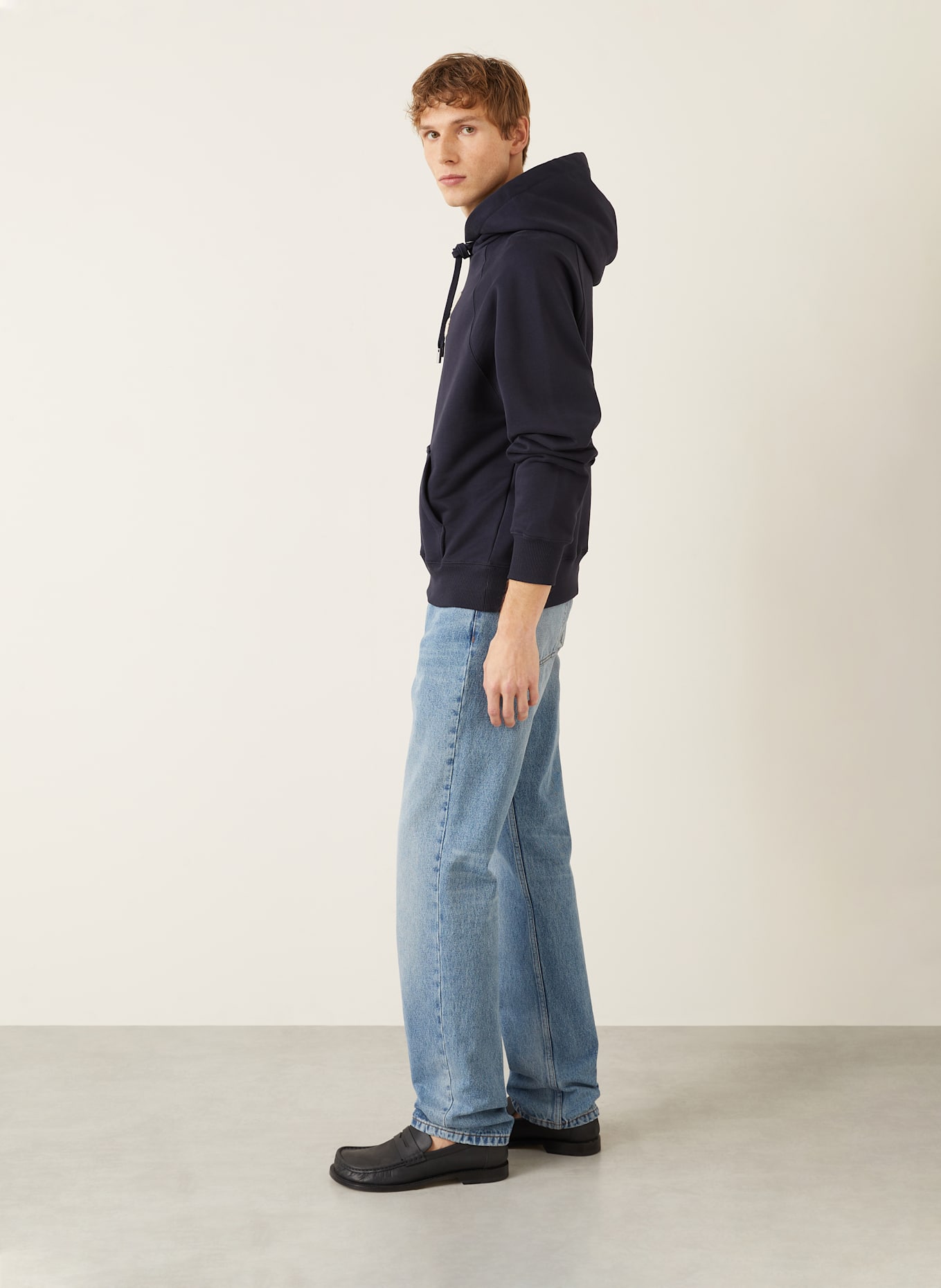 AMI PARIS Hoodie: DARK BLUE