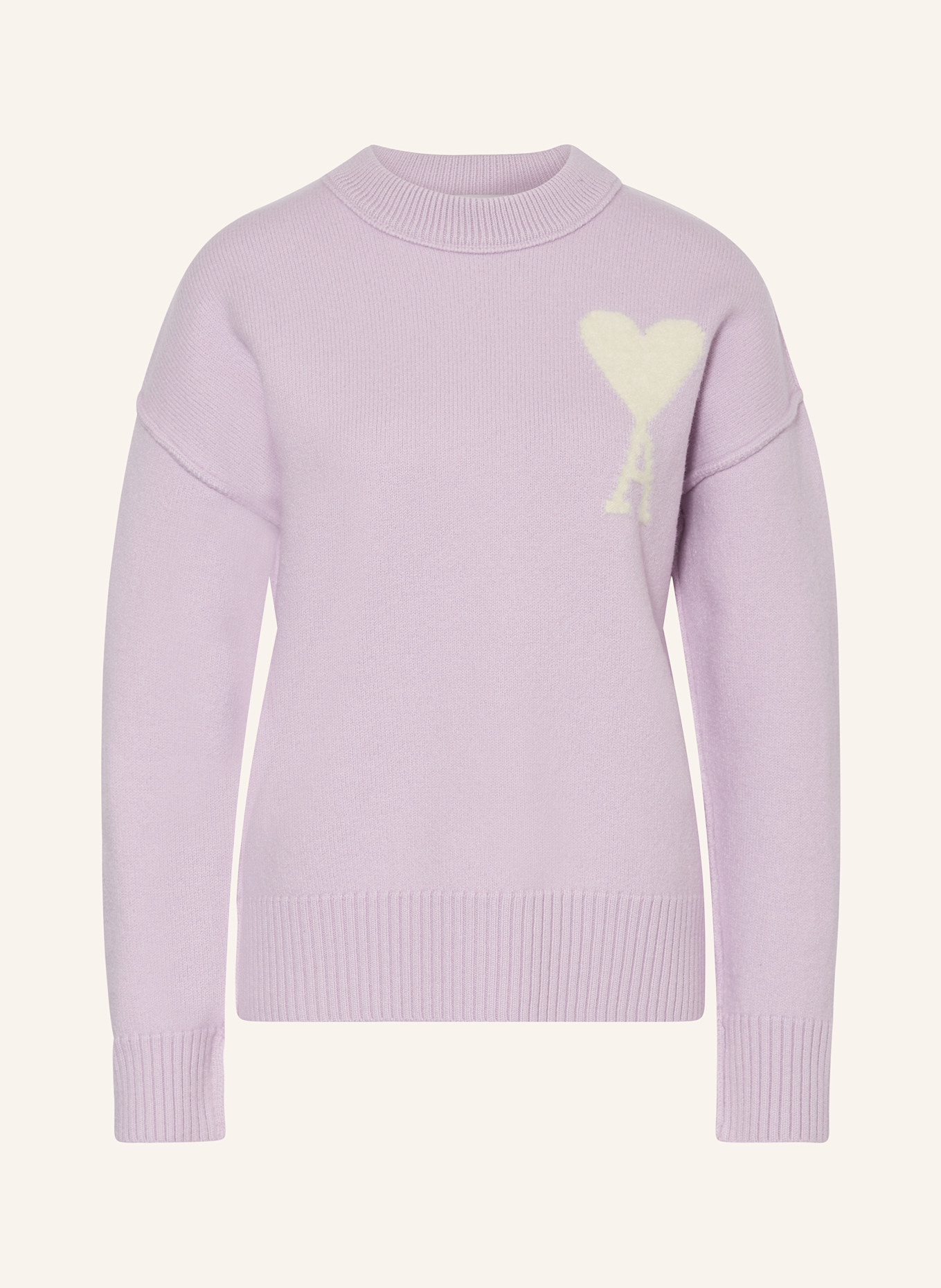 AMI PARIS pull: LILAS CLAIR / ÉCRU