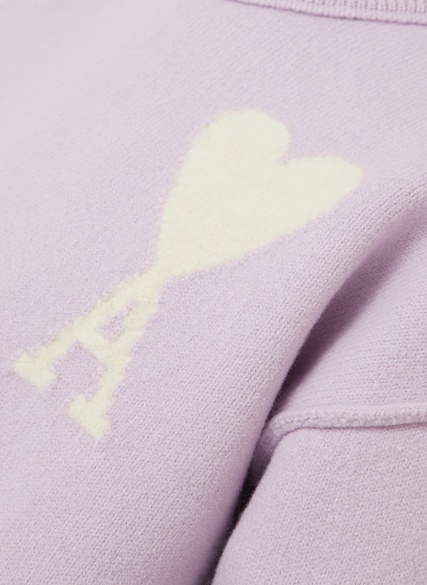 AMI PARIS pull: LILAS CLAIR / ÉCRU