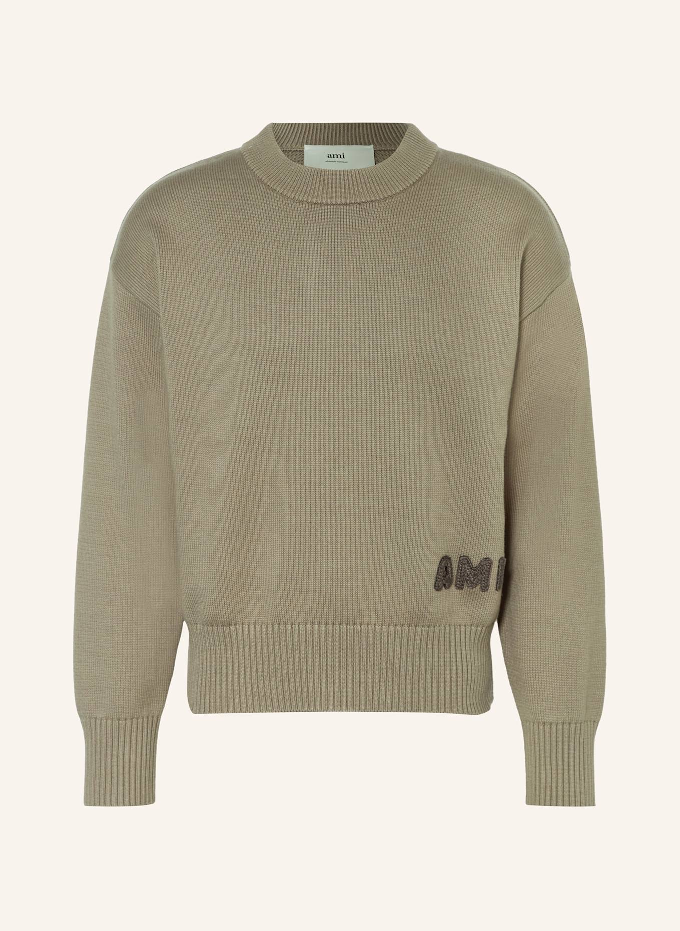 AMI PARIS Sweater: KHAKI