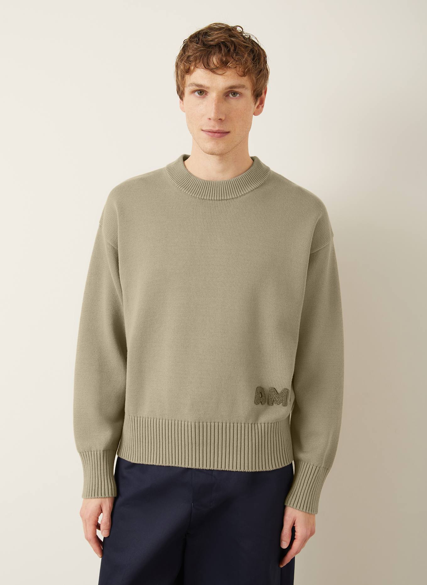 AMI PARIS Sweater: KHAKI