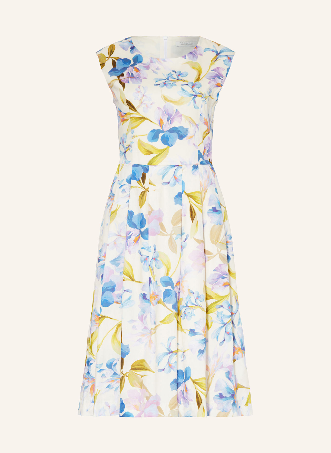 ETERNA Dress: WHITE/ DARK BLUE/ DARK YELLOW