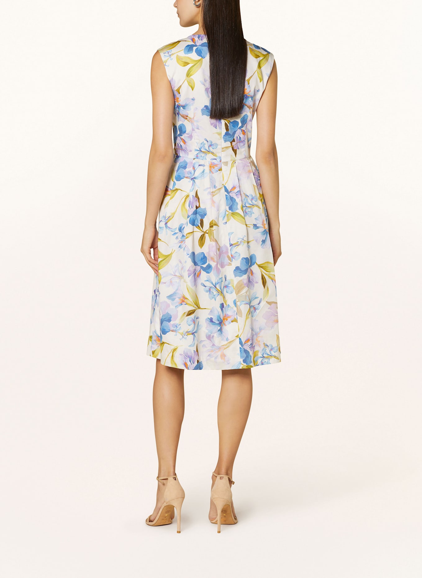 ETERNA Dress: WHITE/ DARK BLUE/ DARK YELLOW