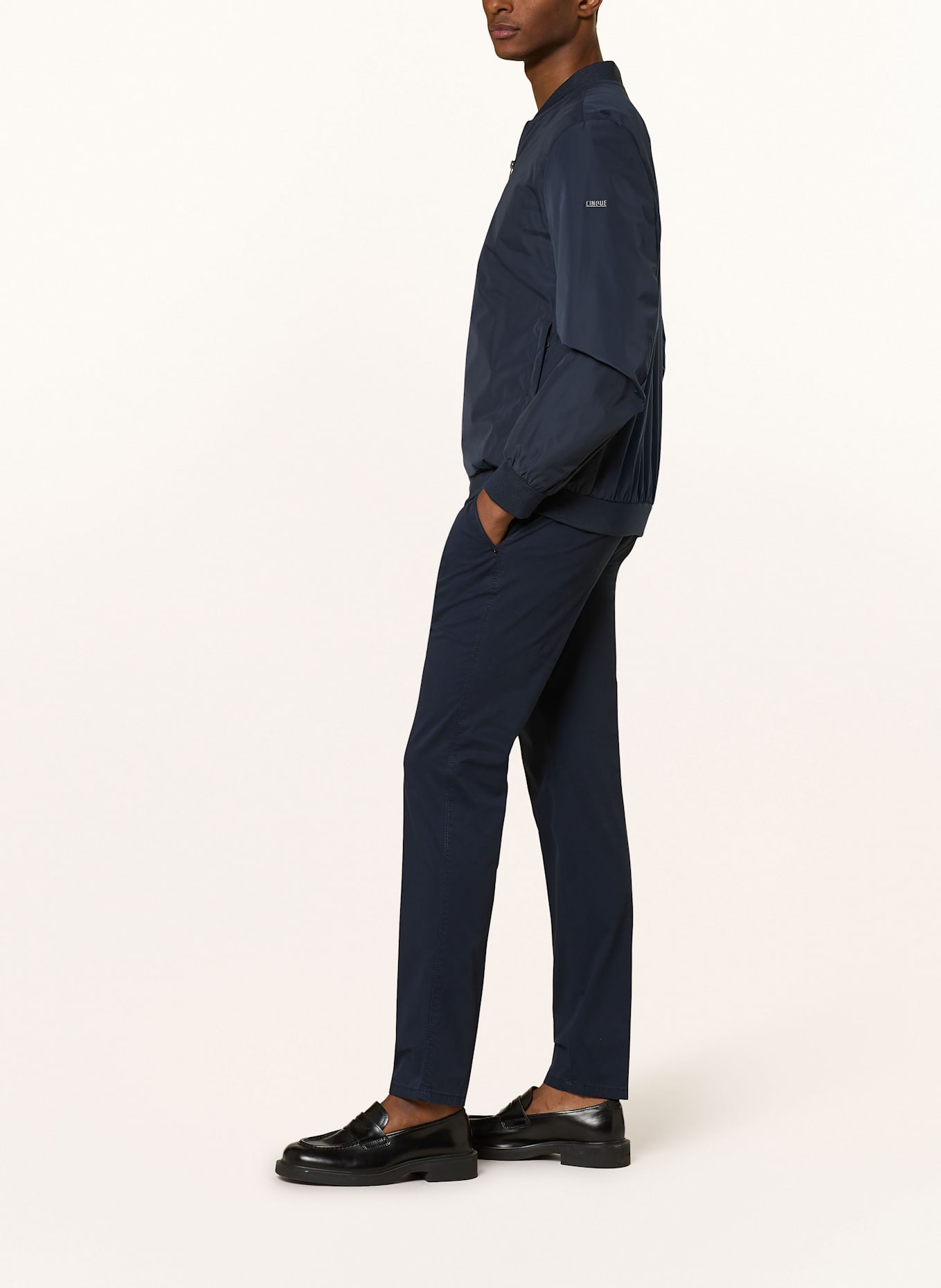 BRAX Chinosy SILVIO slim fit: GRANATOWY