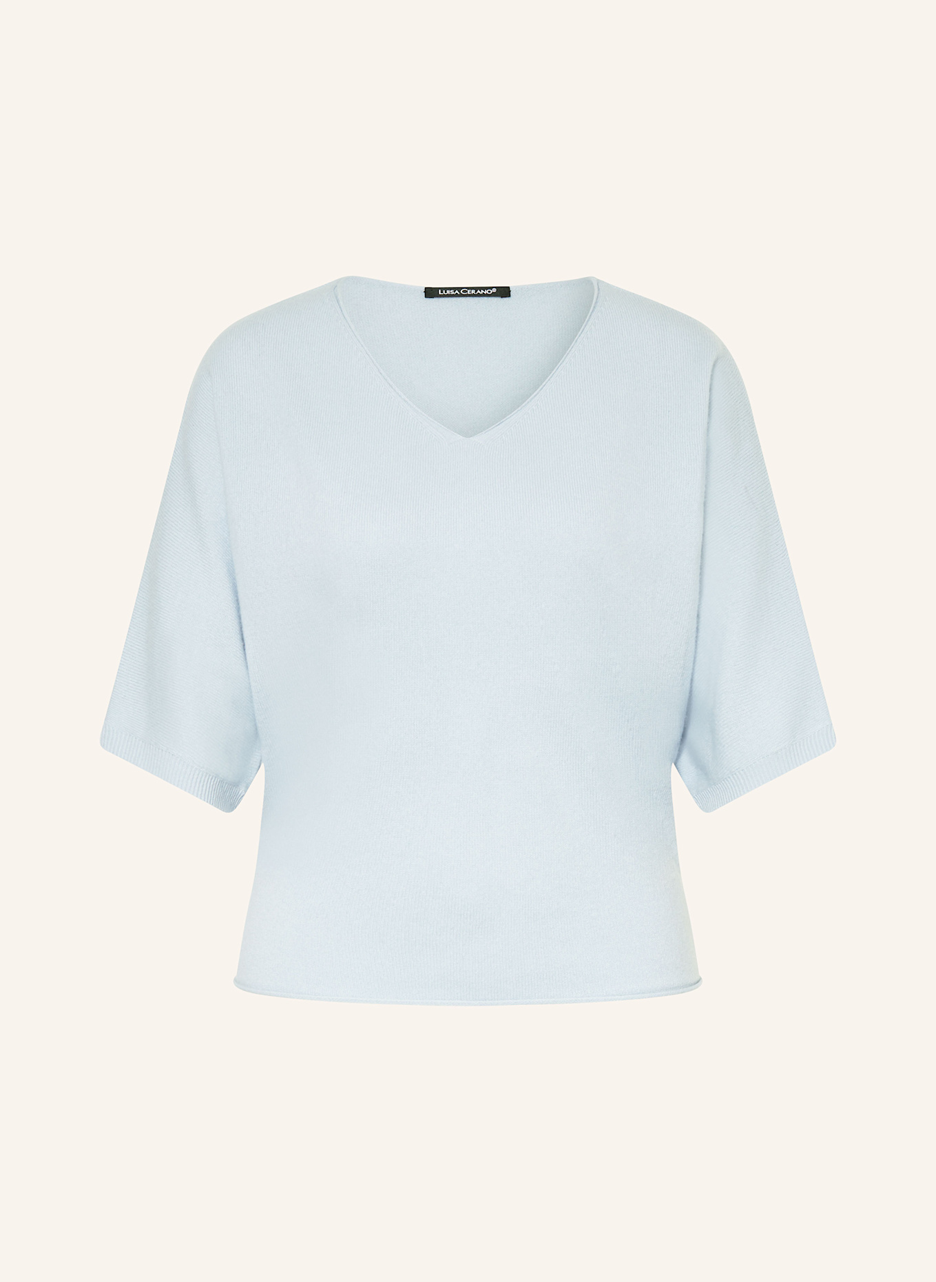 LUISA CERANO Pullover mit 3/4-Arm: HELLBLAU