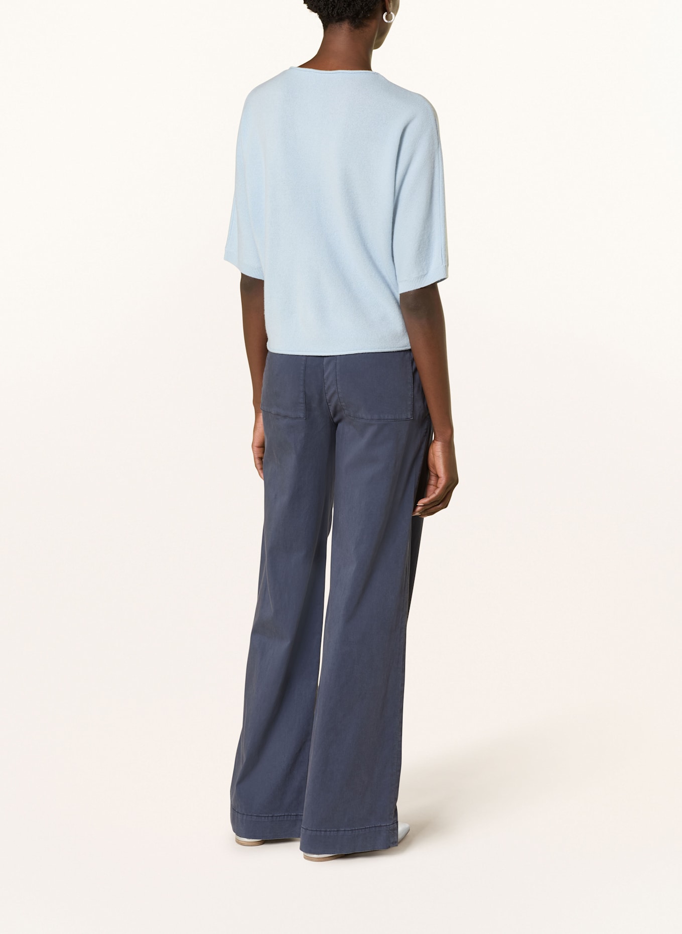 LUISA CERANO Pullover mit 3/4-Arm: HELLBLAU