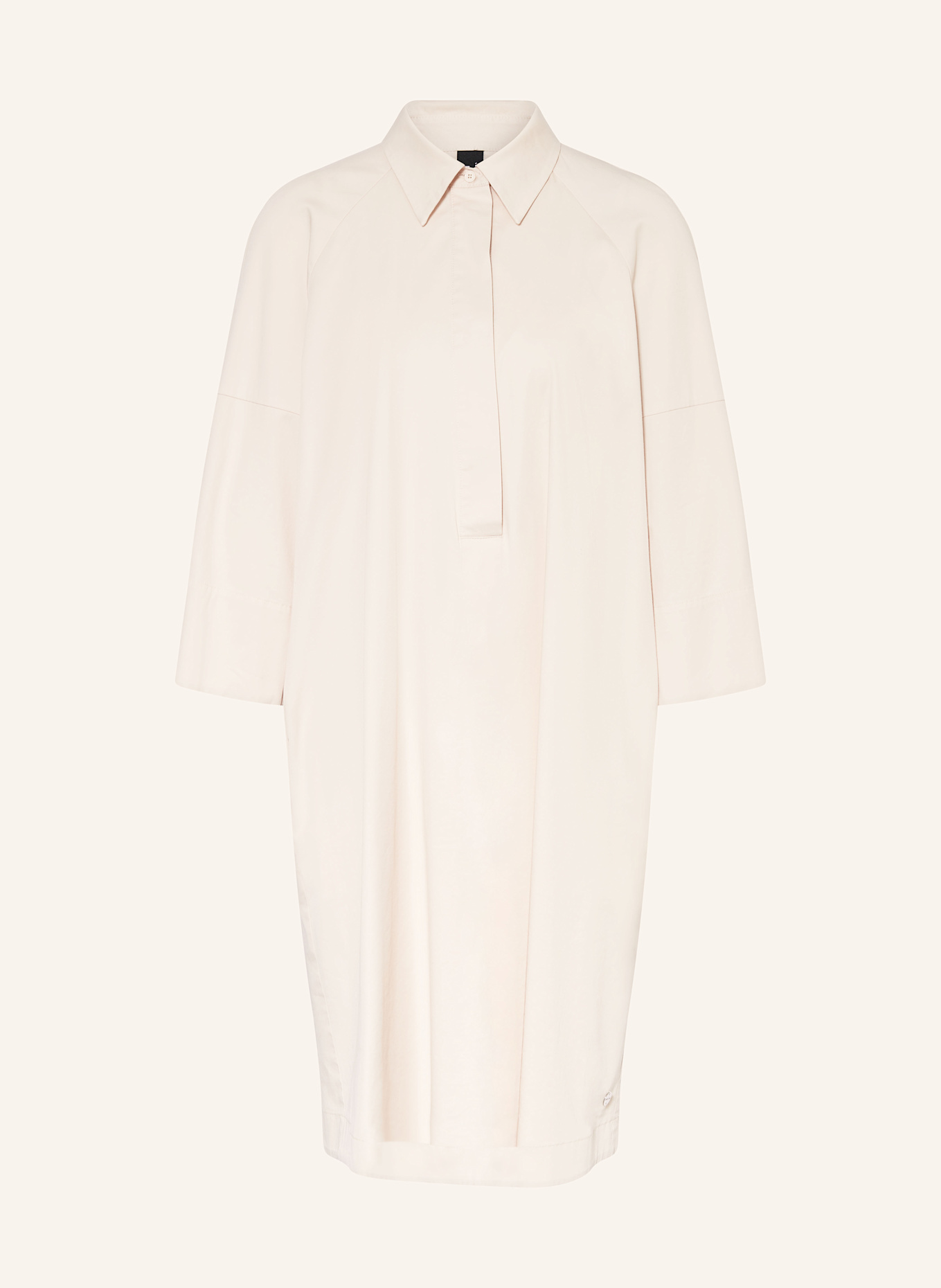 MARC CAIN Shirt dress with 3/4 sleeves: CREAM