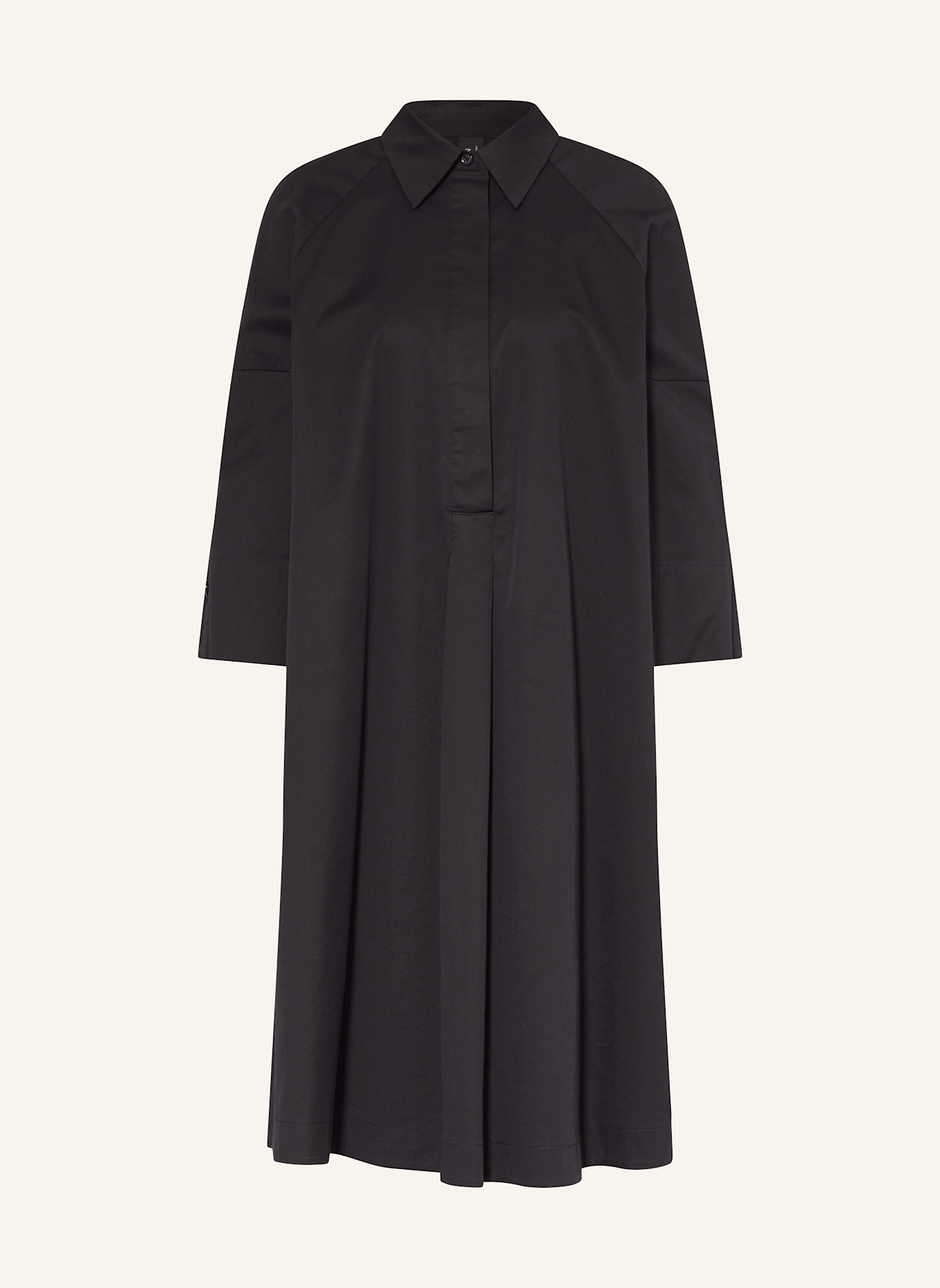 MARC CAIN Hemdblusenkleid mit 3/4-Arm: 395 MIDNIGHT BLUE