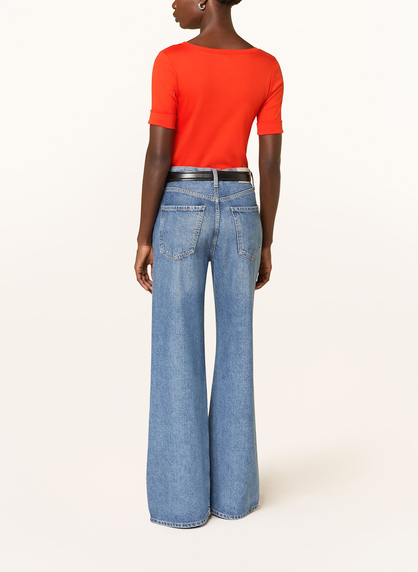 MARC CAIN Tričko s 3/4 rukávem: 271 flame red