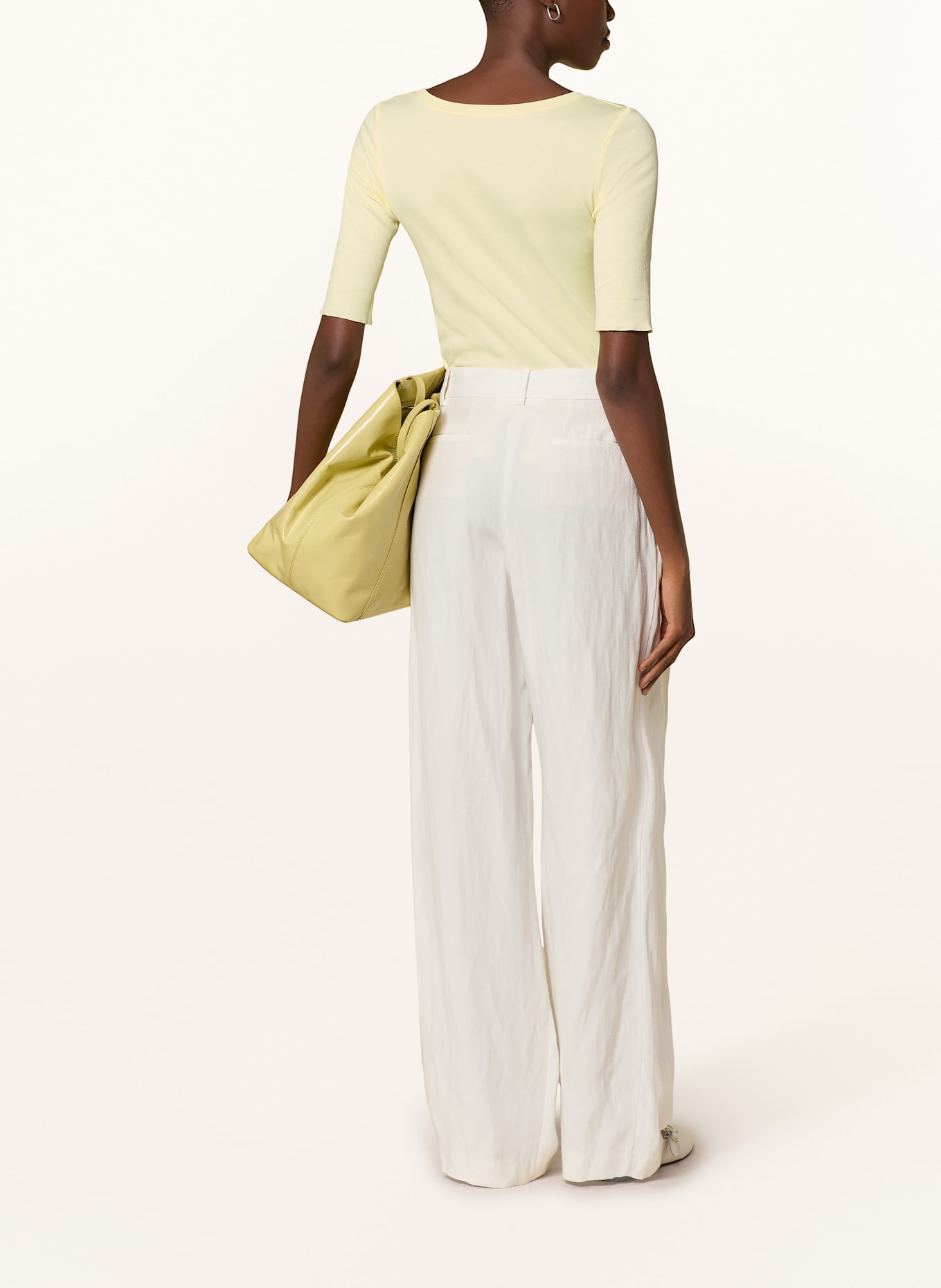 MARC CAIN Tričko s 3/4 rukávem: TMAVĚ ŽLUTÁ