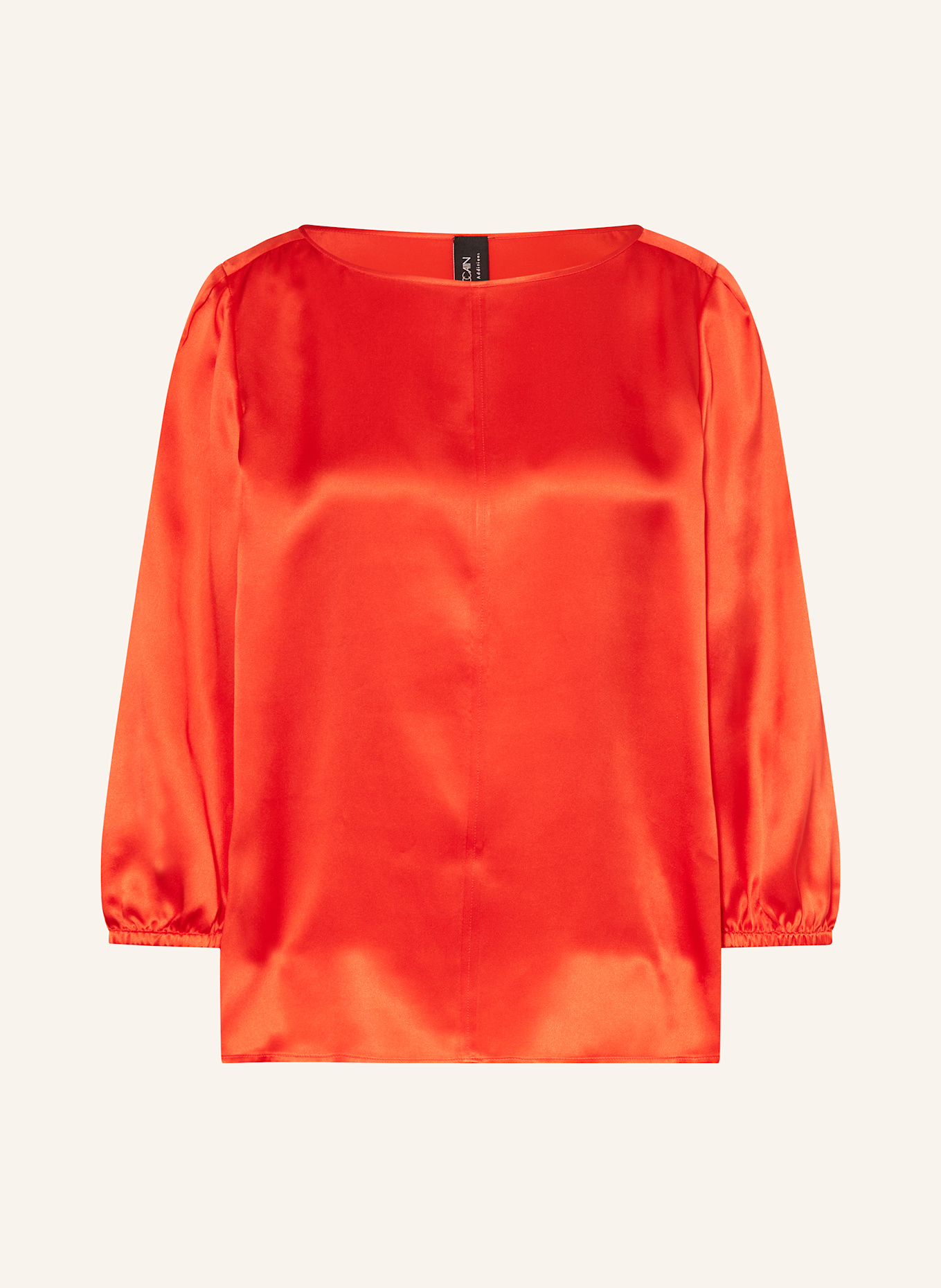 MARC CAIN Shirt blouse in silk: 271 flame red