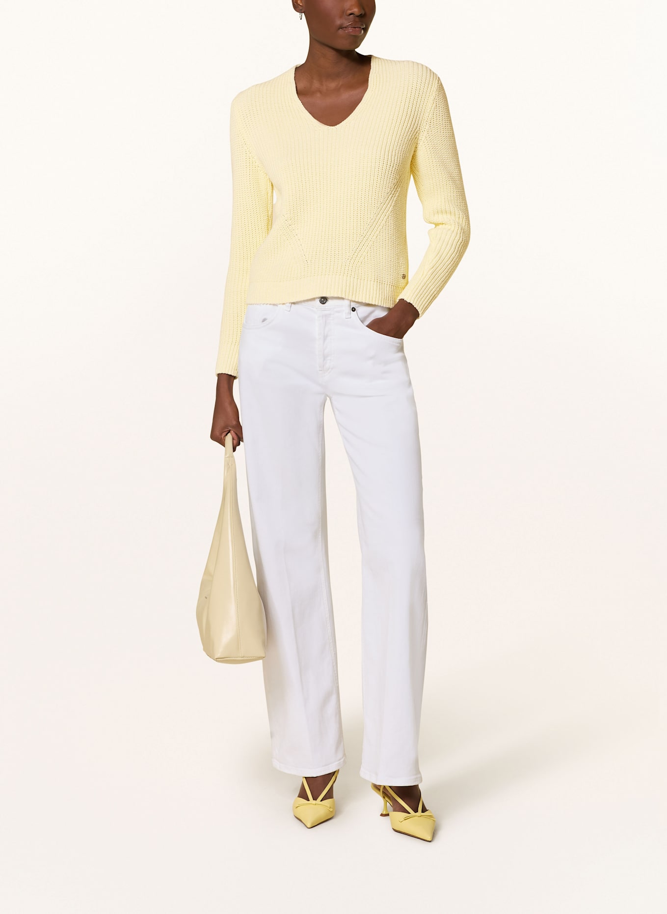 MARC CAIN Pullover: HELLGELB