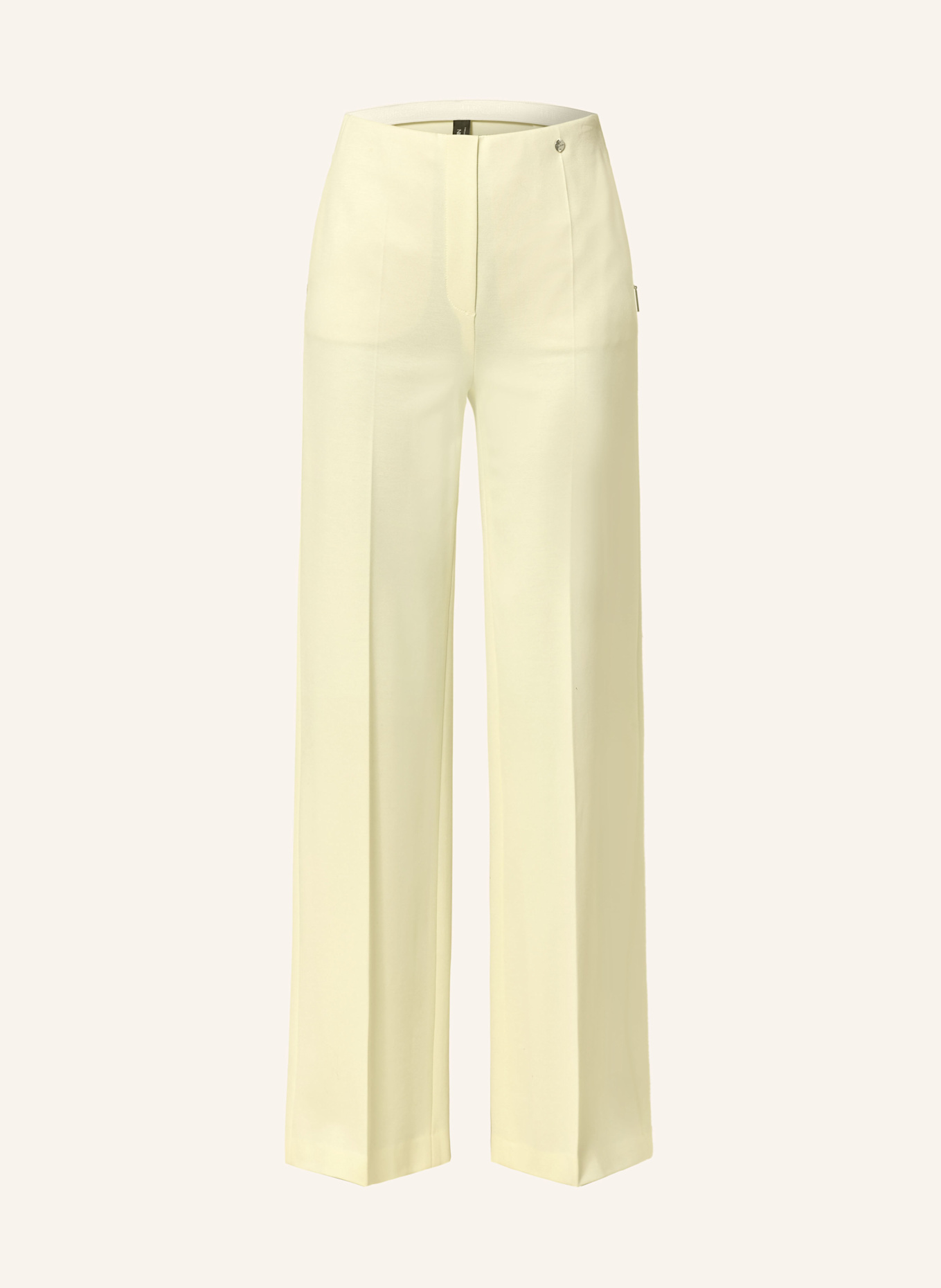 MARC CAIN WINDER wide leg trousers: 405 bright vanilla