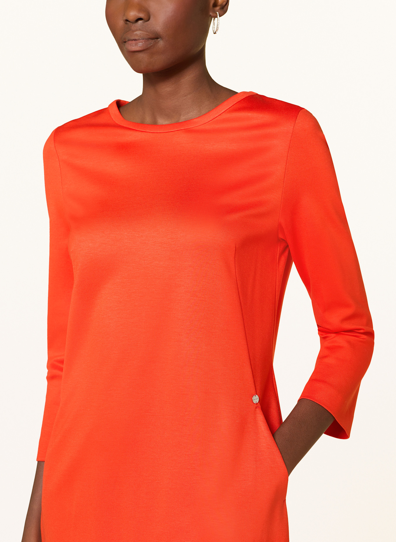 MARC CAIN Jerseykleid mit 3/4-Arm: ROT