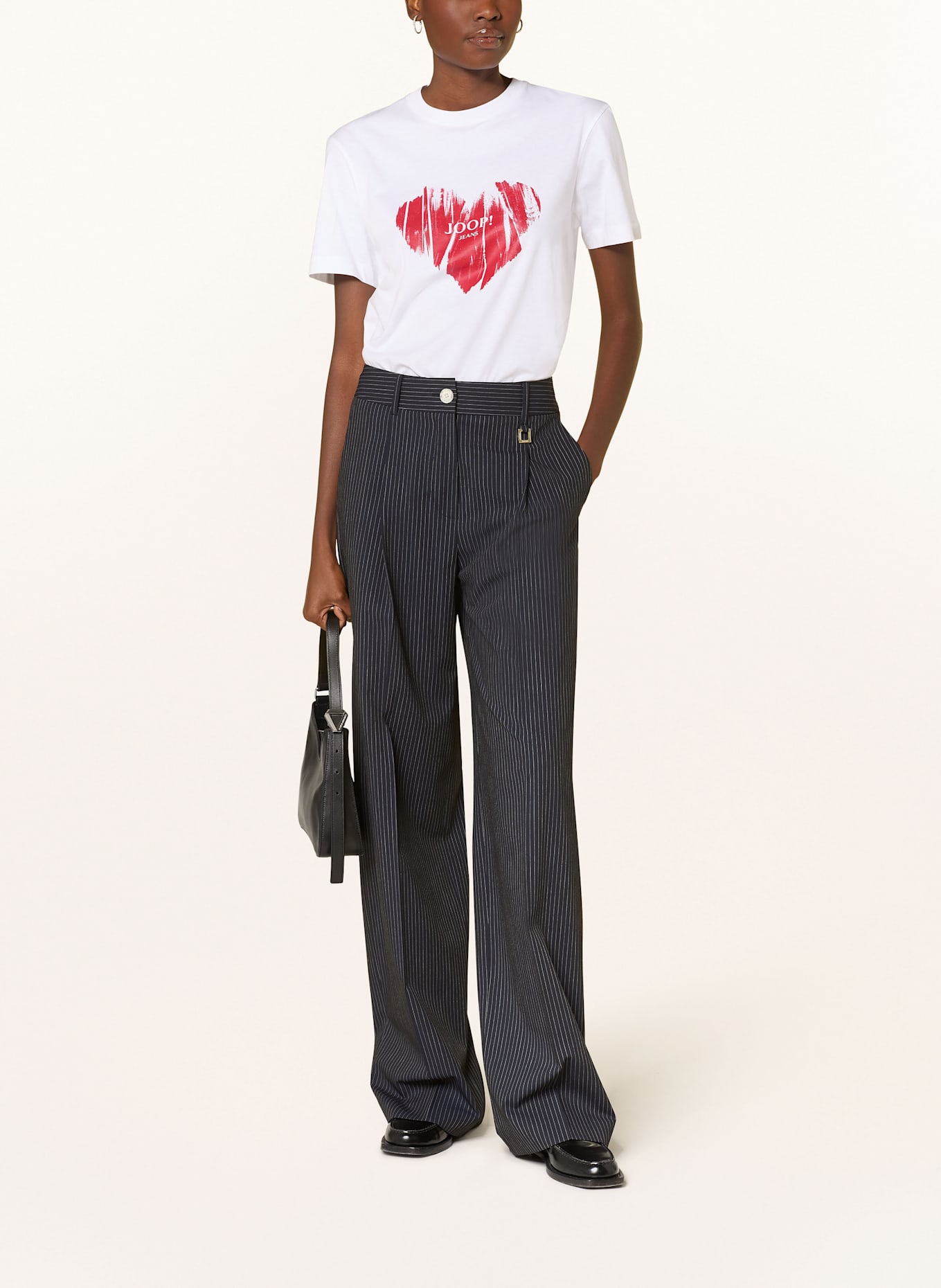 JOOP! Marlenehose PARIS: DUNKELBLAU / WEISS