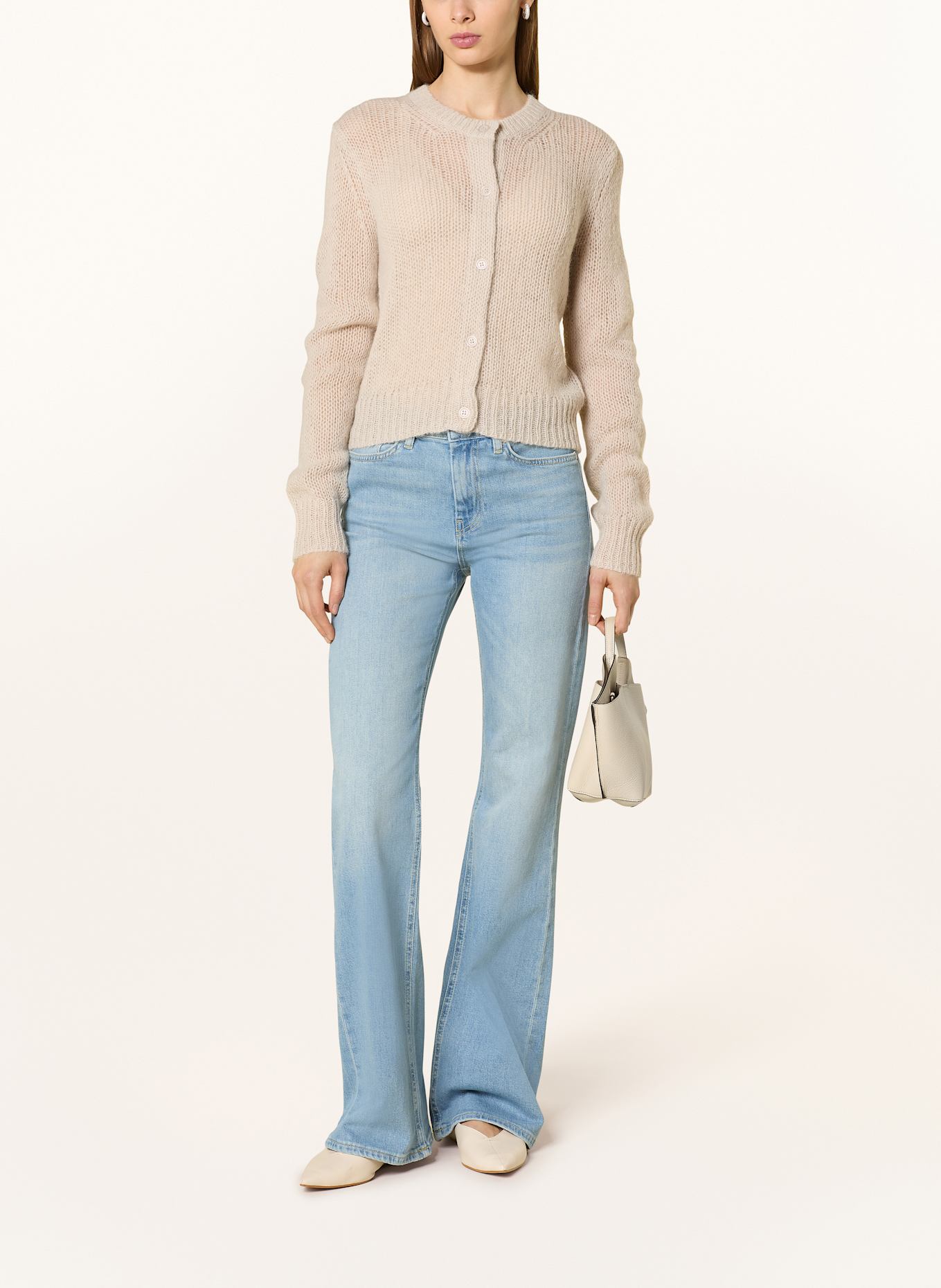 JOOP! Strickjacke KALA mit Alpaka: CREME