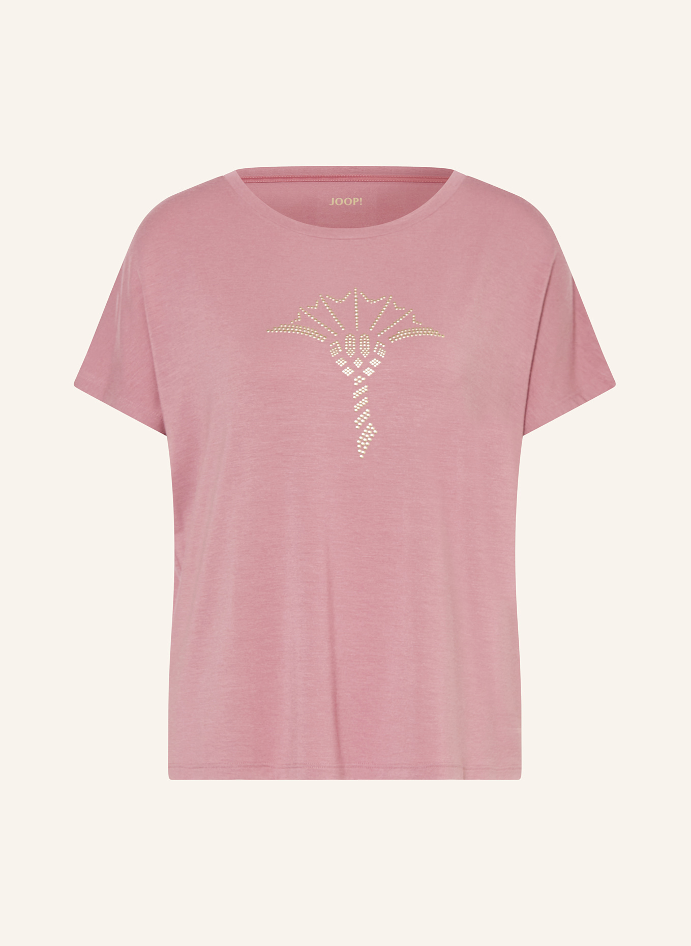 JOOP! Schlafshirt mit Schmucksteinen: ALTROSA